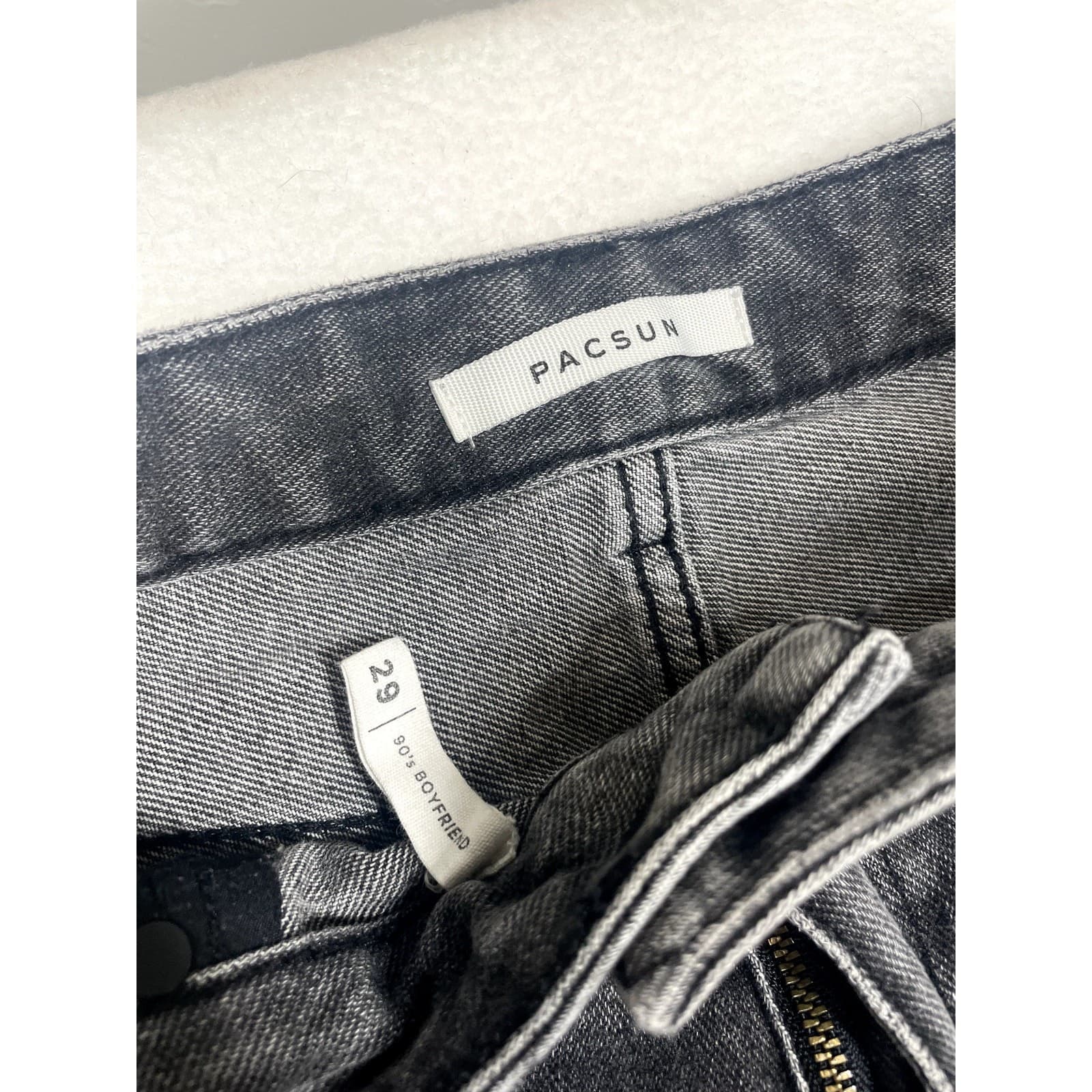 Pacsun Women’s Size 29 Black Distressed Boyfriend Jeans | Relaxed Fit - Thumbnail 3