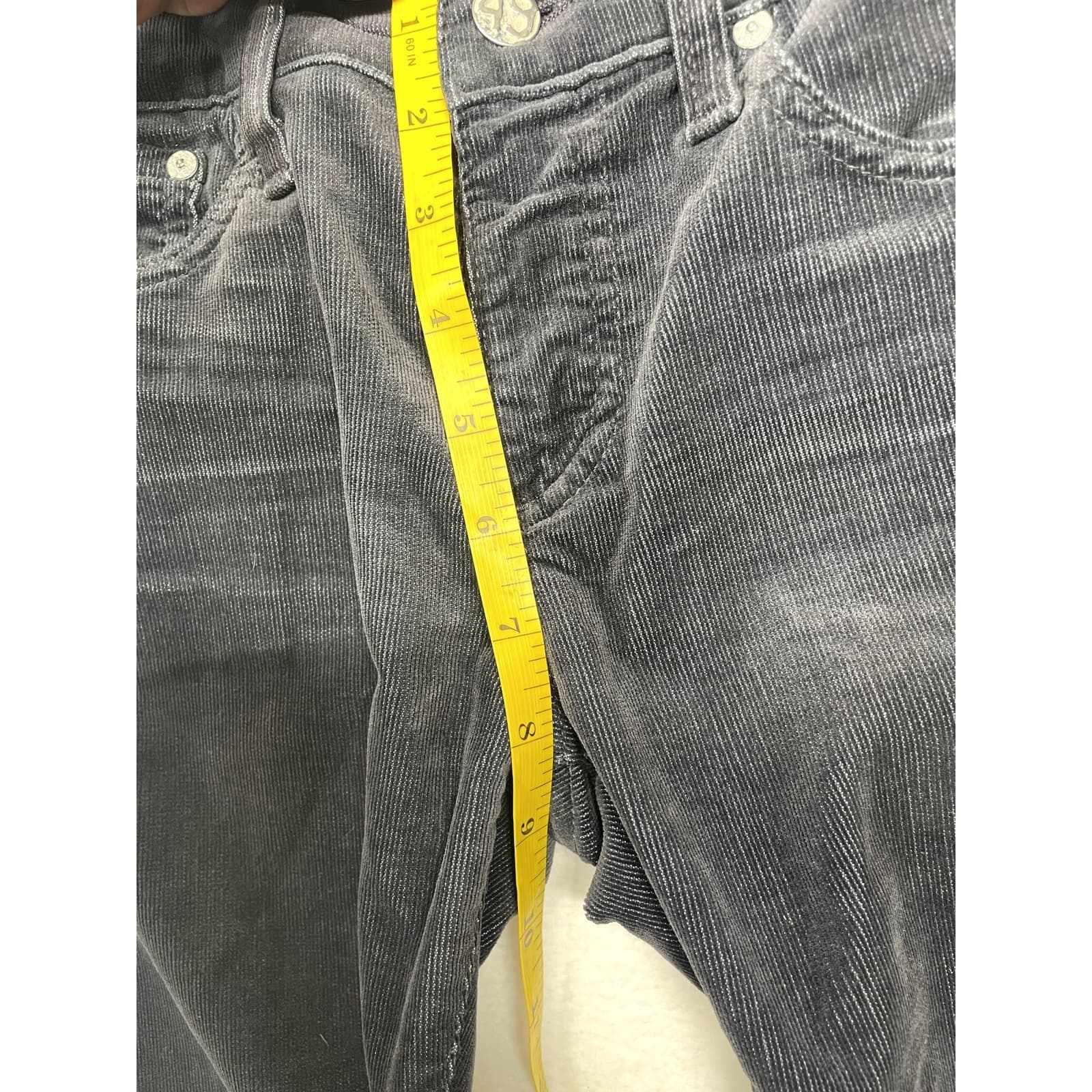 Adriano Goldschmied Women’s Size 29R Black Corduroy Jeans | Classic Fit - Thumbnail 7