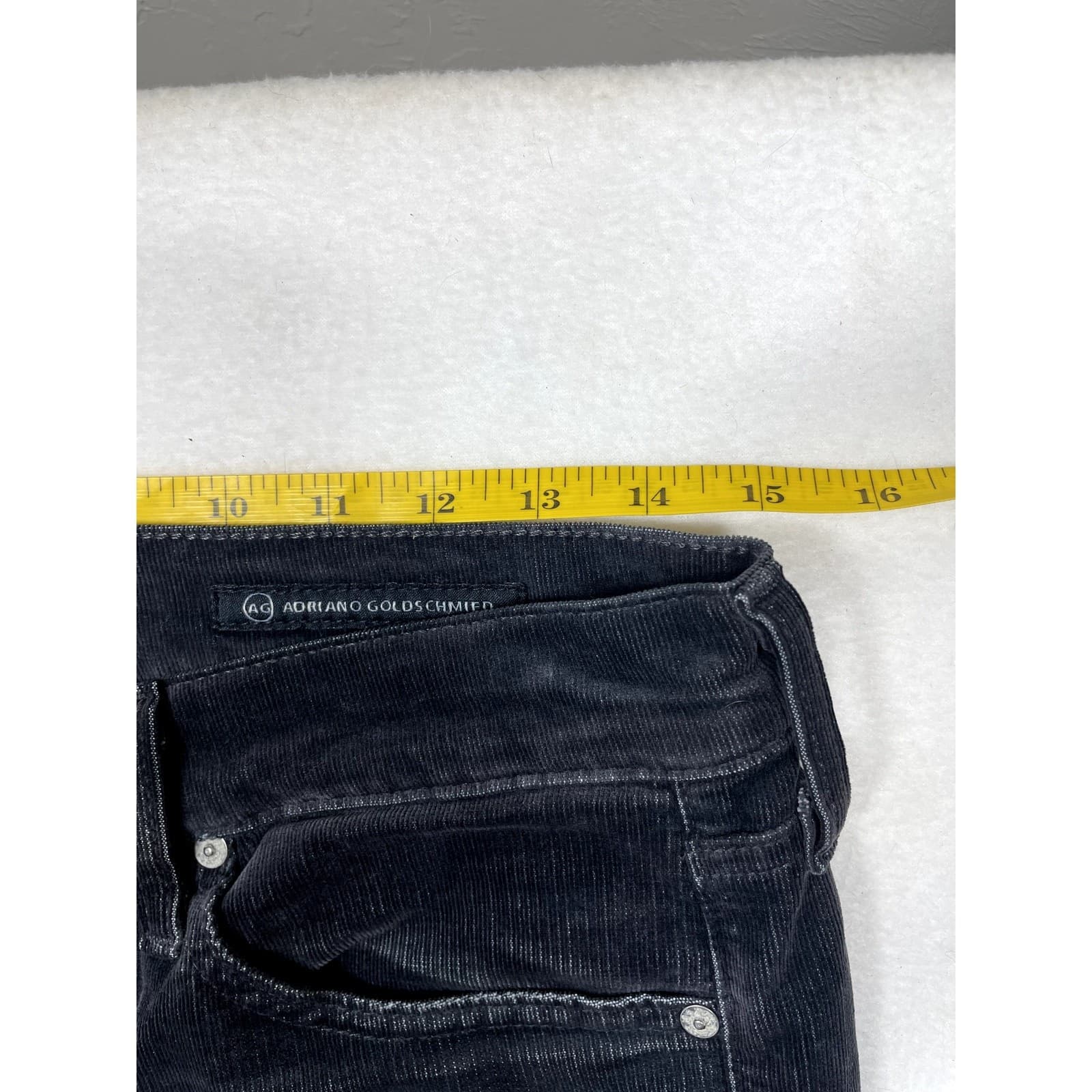 Adriano Goldschmied Women’s Size 29R Black Corduroy Jeans | Classic Fit - Thumbnail 6