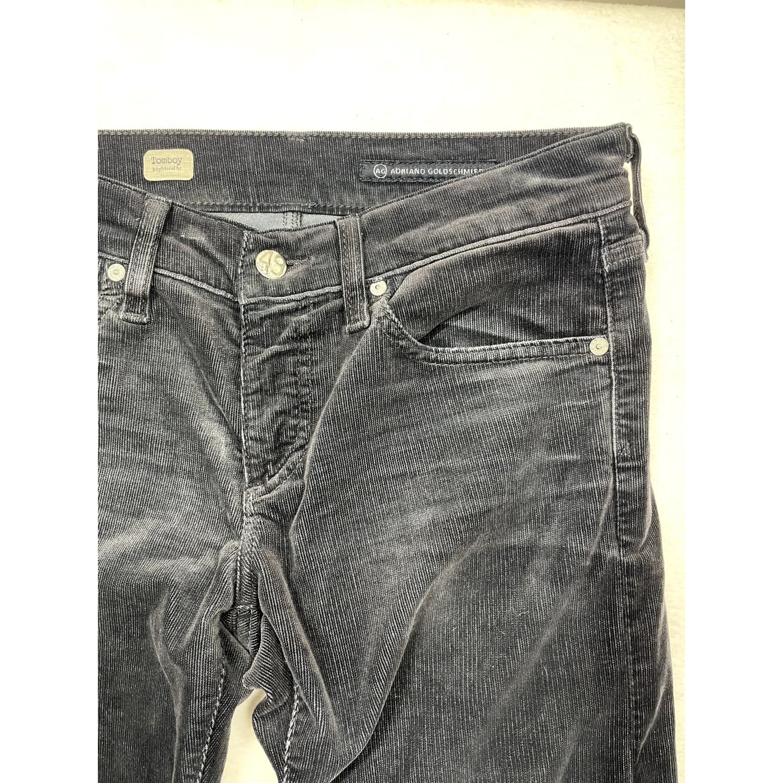 Adriano Goldschmied Women’s Size 29R Black Corduroy Jeans | Classic Fit - Thumbnail 3