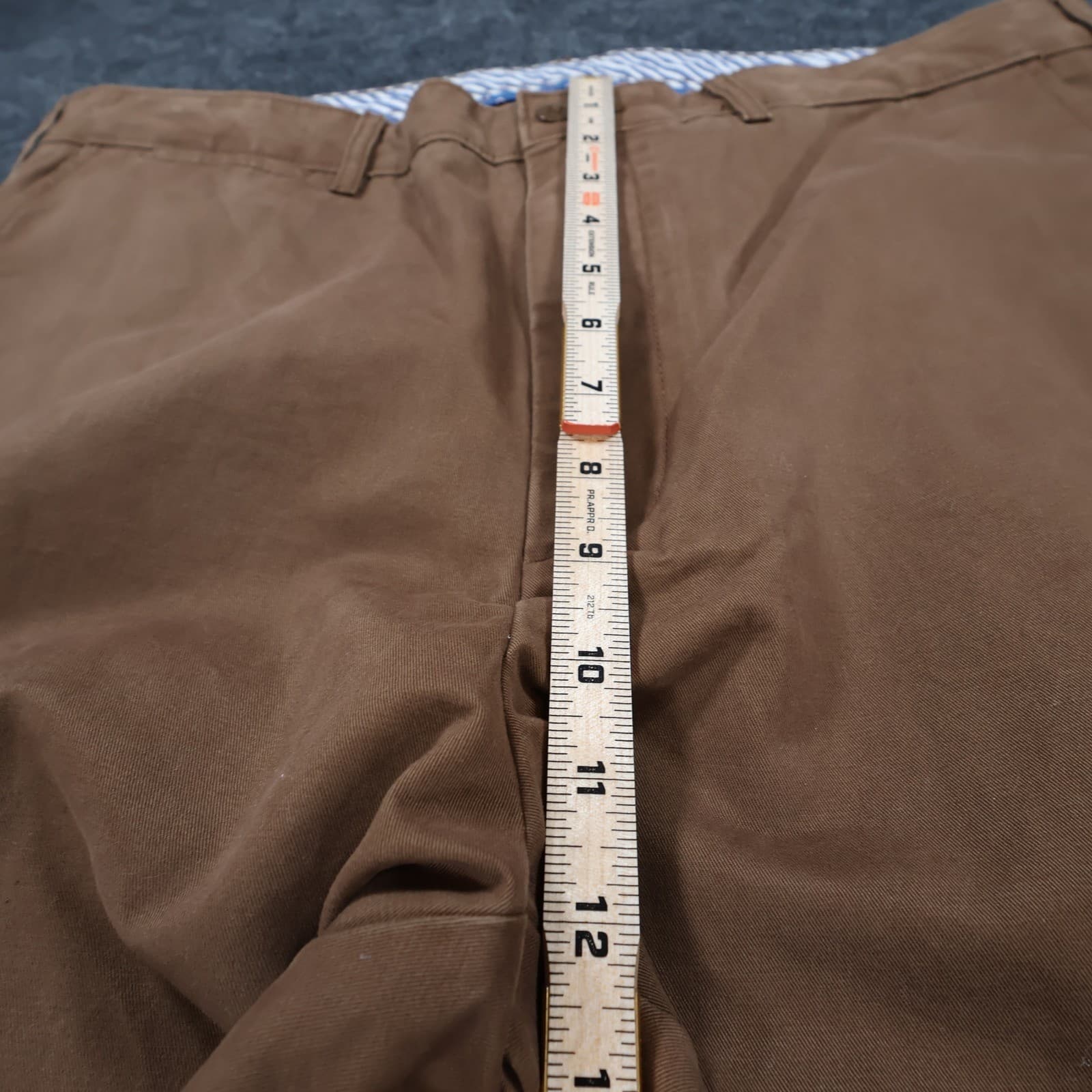 Cremieux Chino Pants Mens 36x29 Brown 100% Cotton Regular Fit Casual Trousers - Thumbnail 5