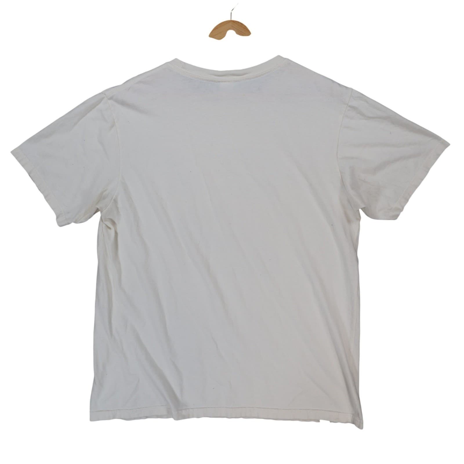 LRG T-Shirt Mens Medium White Cotton Graphic Short Sleeve Trails We Blaze Tee - Thumbnail 2