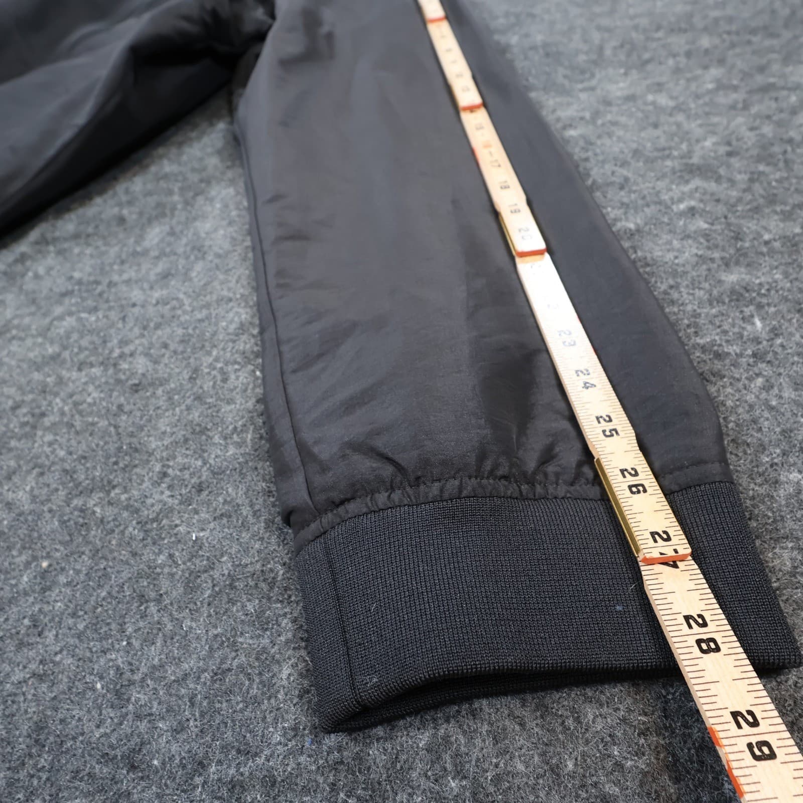 Surf Style Bomber Jacket Mens XXL Black Polyester Blend Regular Windbreaker Zip - Thumbnail 4