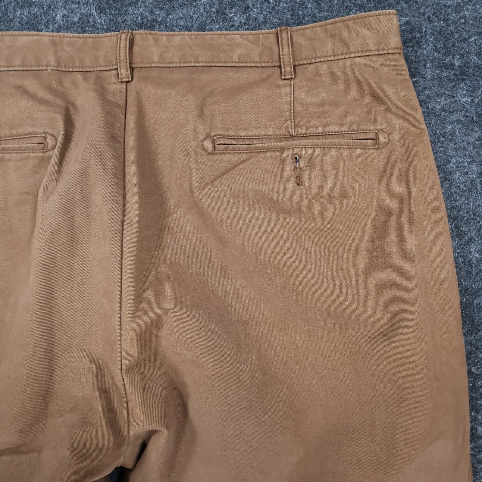 Cremieux Chino Pants Mens 36x29 Brown 100% Cotton Regular Fit Casual Trousers - Thumbnail 10