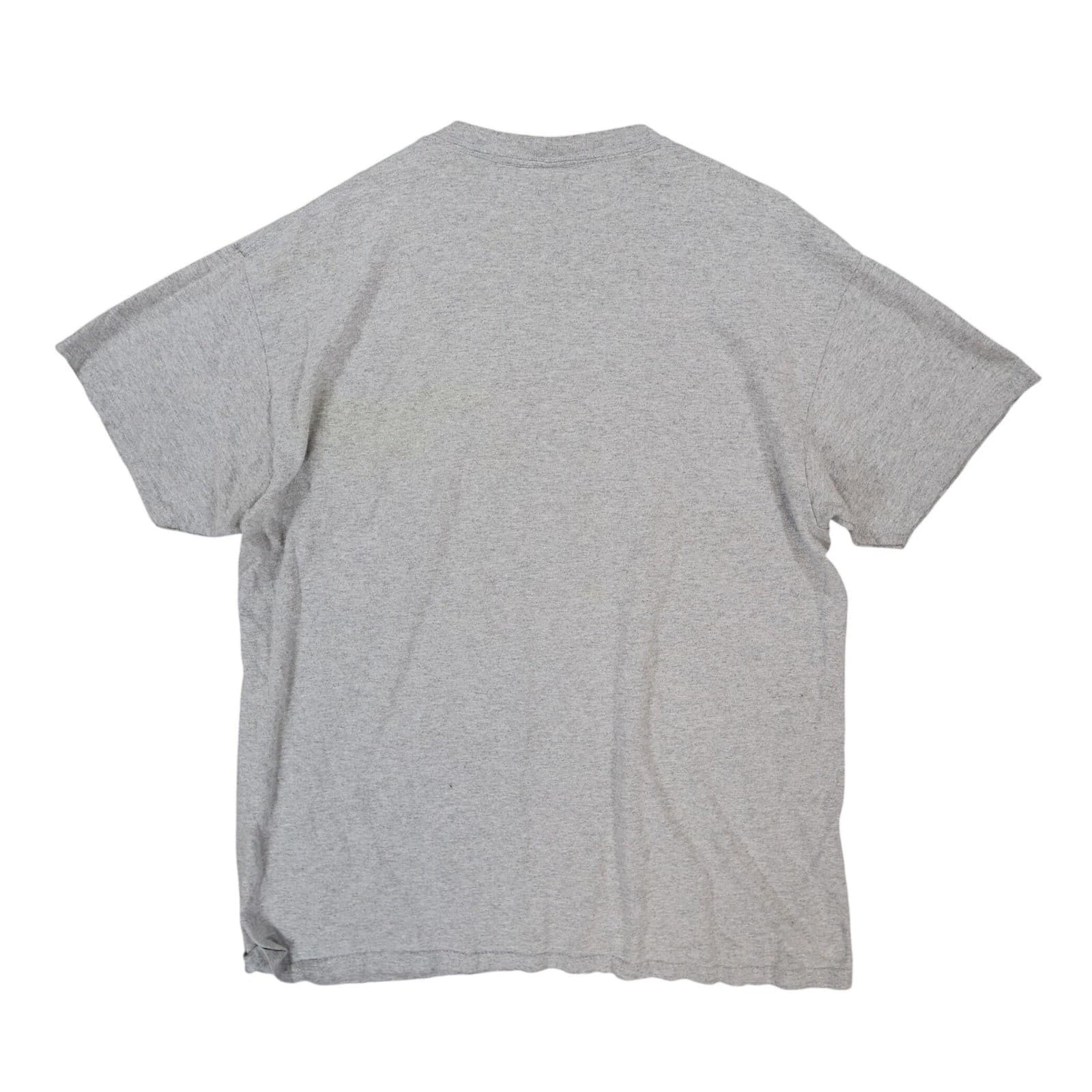 Gildan T-Shirt Mens XL Gray Cotton Blend Keep It Positive Floral Graphic Tee - Thumbnail 2