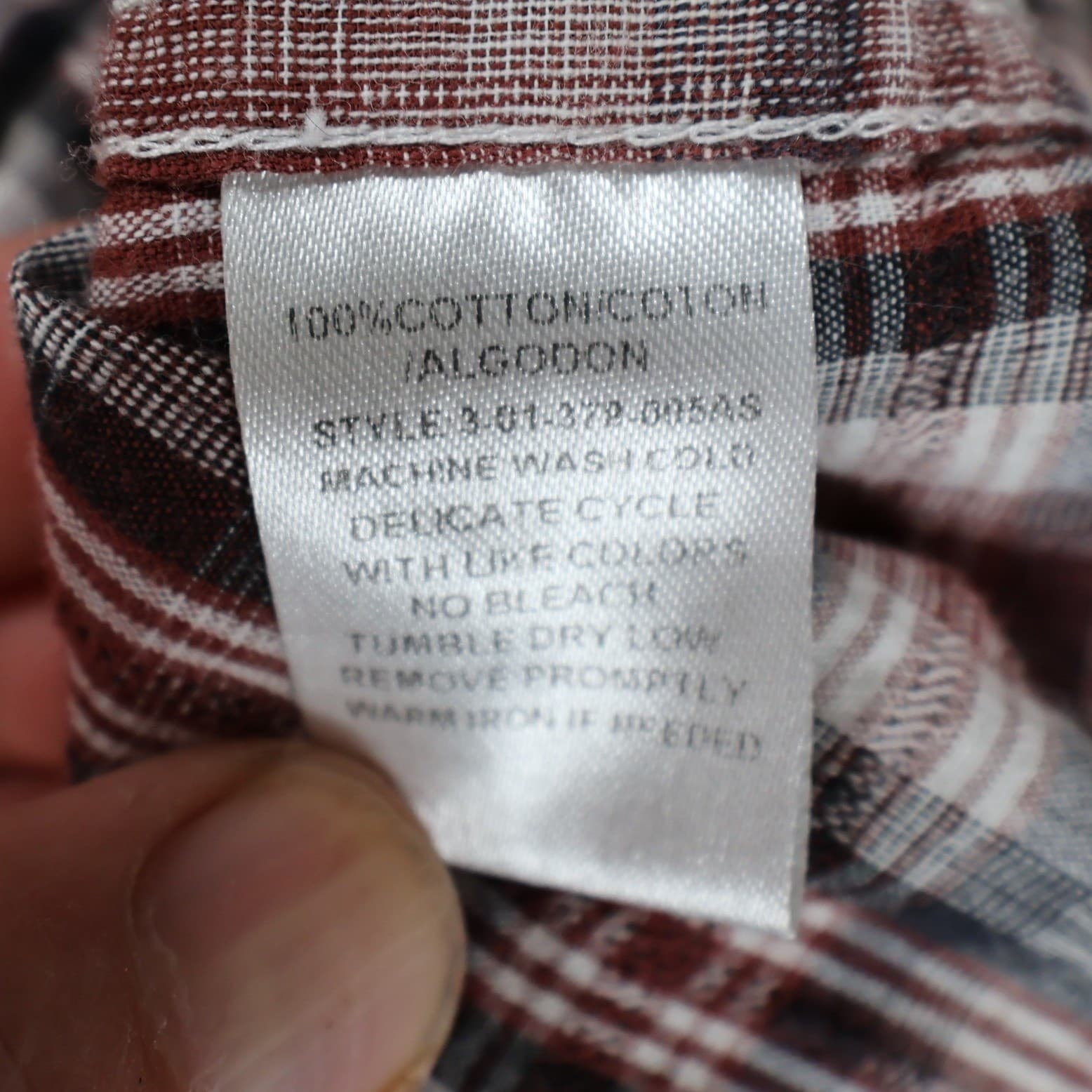 Roper Button Down Shirt Mens XL Red Plaid 100% Cotton Regular Western Casual - Thumbnail 8