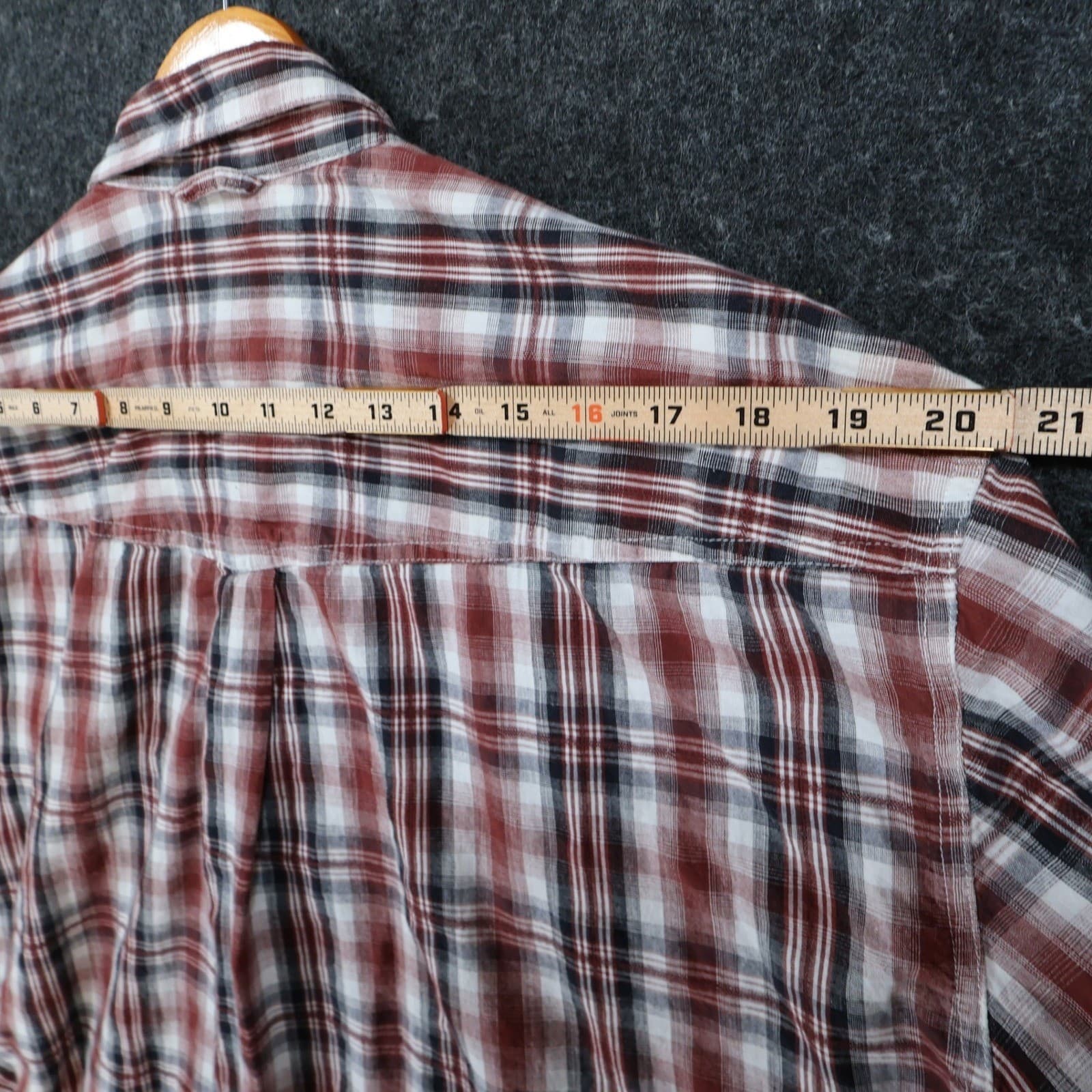 Roper Button Down Shirt Mens XL Red Plaid 100% Cotton Regular Western Casual - Thumbnail 6