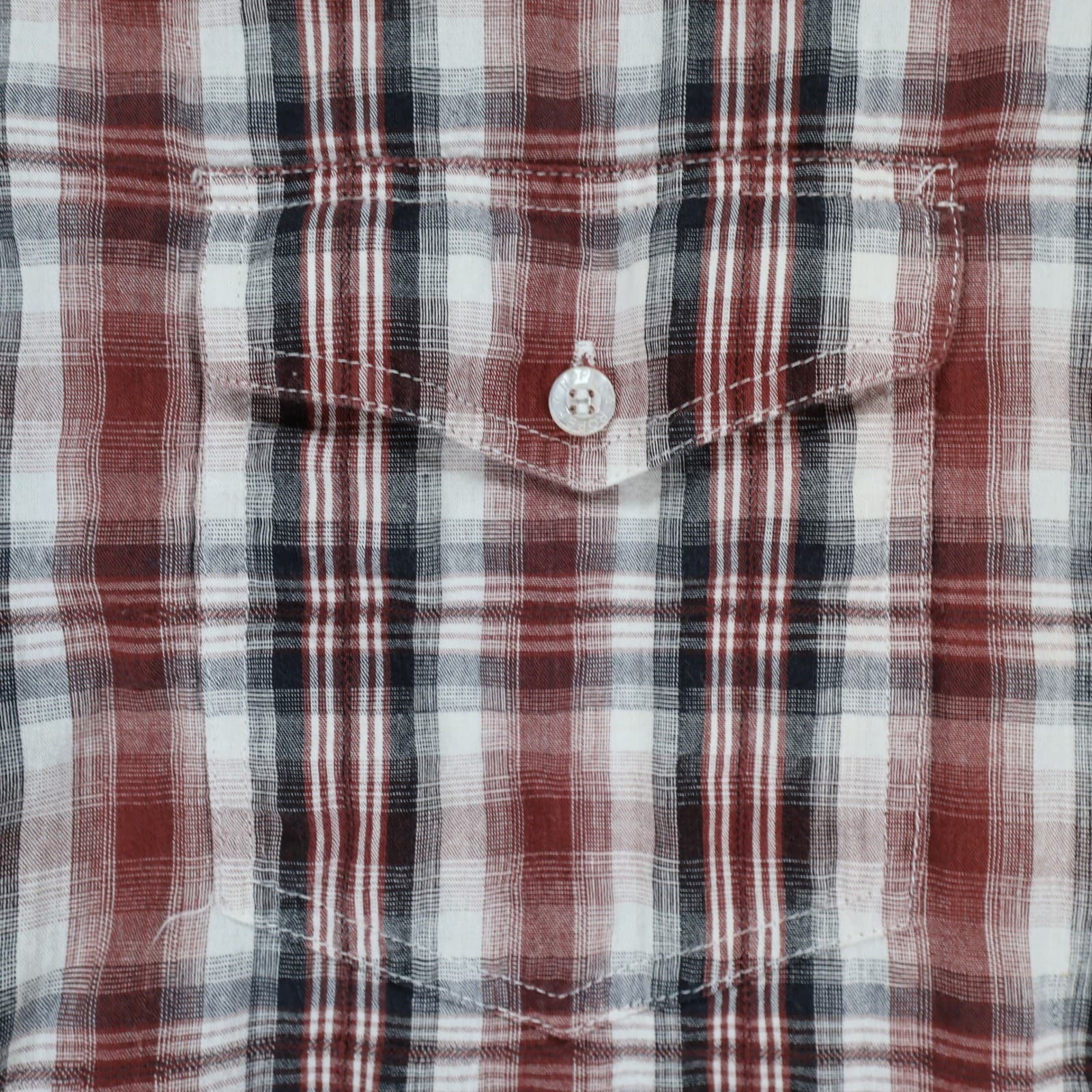 Roper Button Down Shirt Mens XL Red Plaid 100% Cotton Regular Western Casual - Thumbnail 10