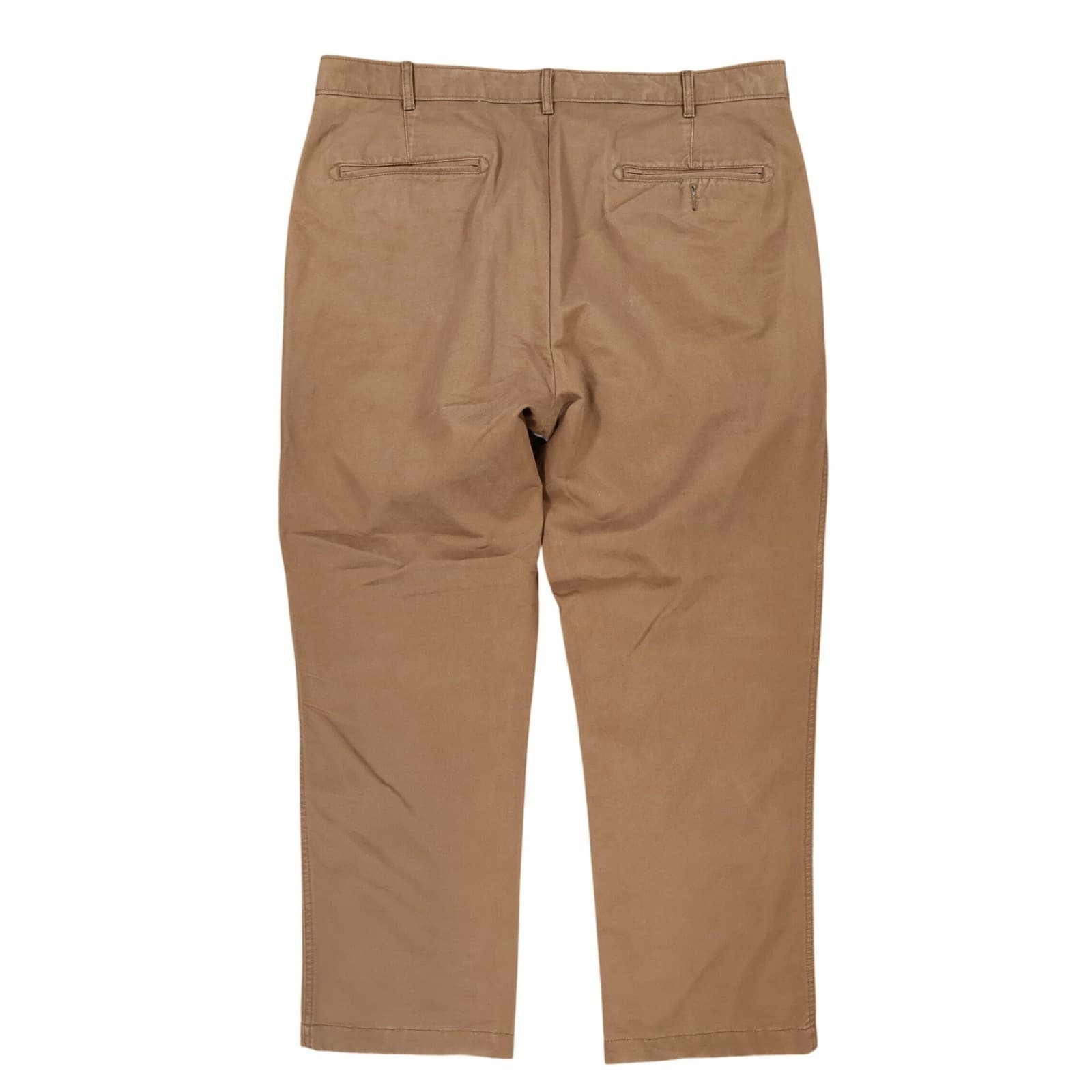 Cremieux Chino Pants Mens 36x29 Brown 100% Cotton Regular Fit Casual Trousers - Thumbnail 2