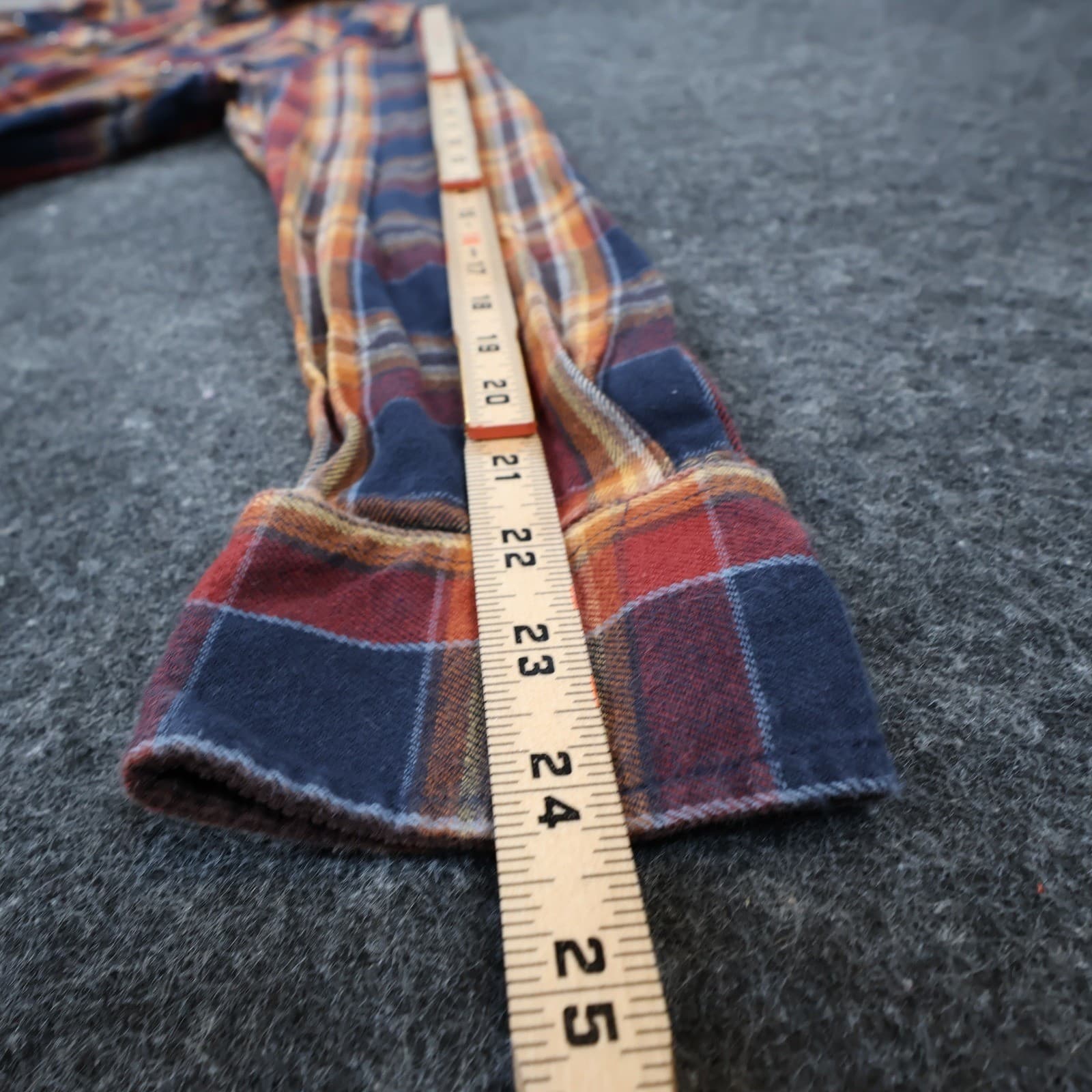 Moonshine Spirit Western Shirt Mens Small Multicolor Cotton Plaid Pearl Snap - Thumbnail 4