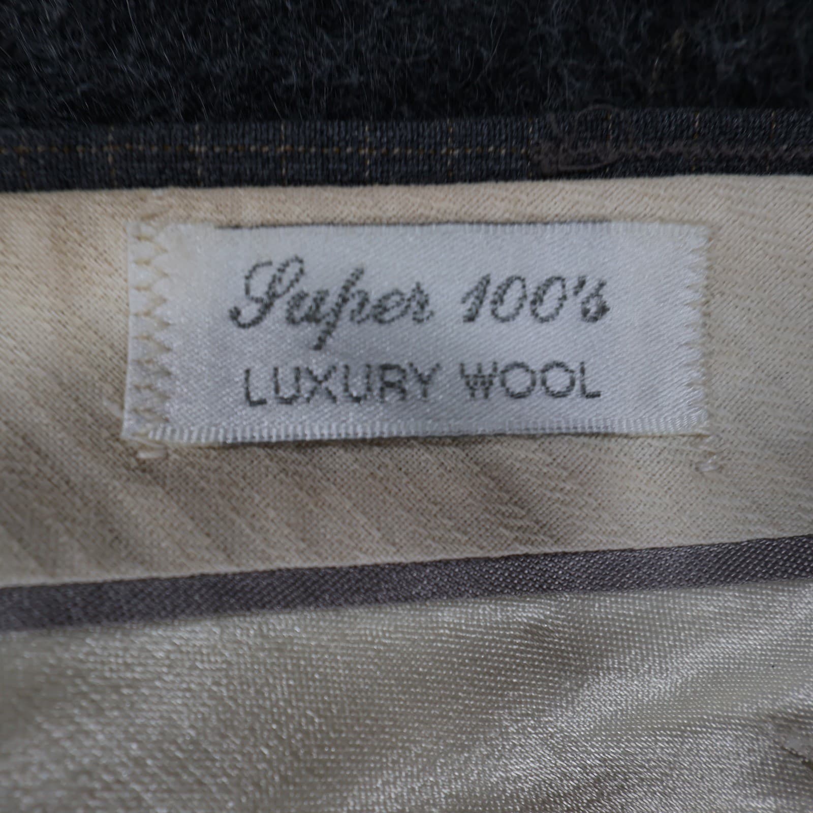Tallia Uomo Dress Pants Mens 34R Grey Super 100s Wool Pleated Cuffed Trousers - Thumbnail 8