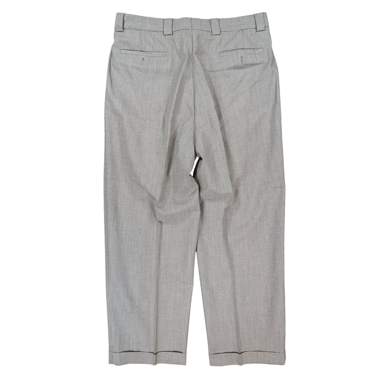 Tallia Uomo Dress Pants Mens 34R Gray Wool Blend Pleated Cuffed Trousers - Thumbnail 2