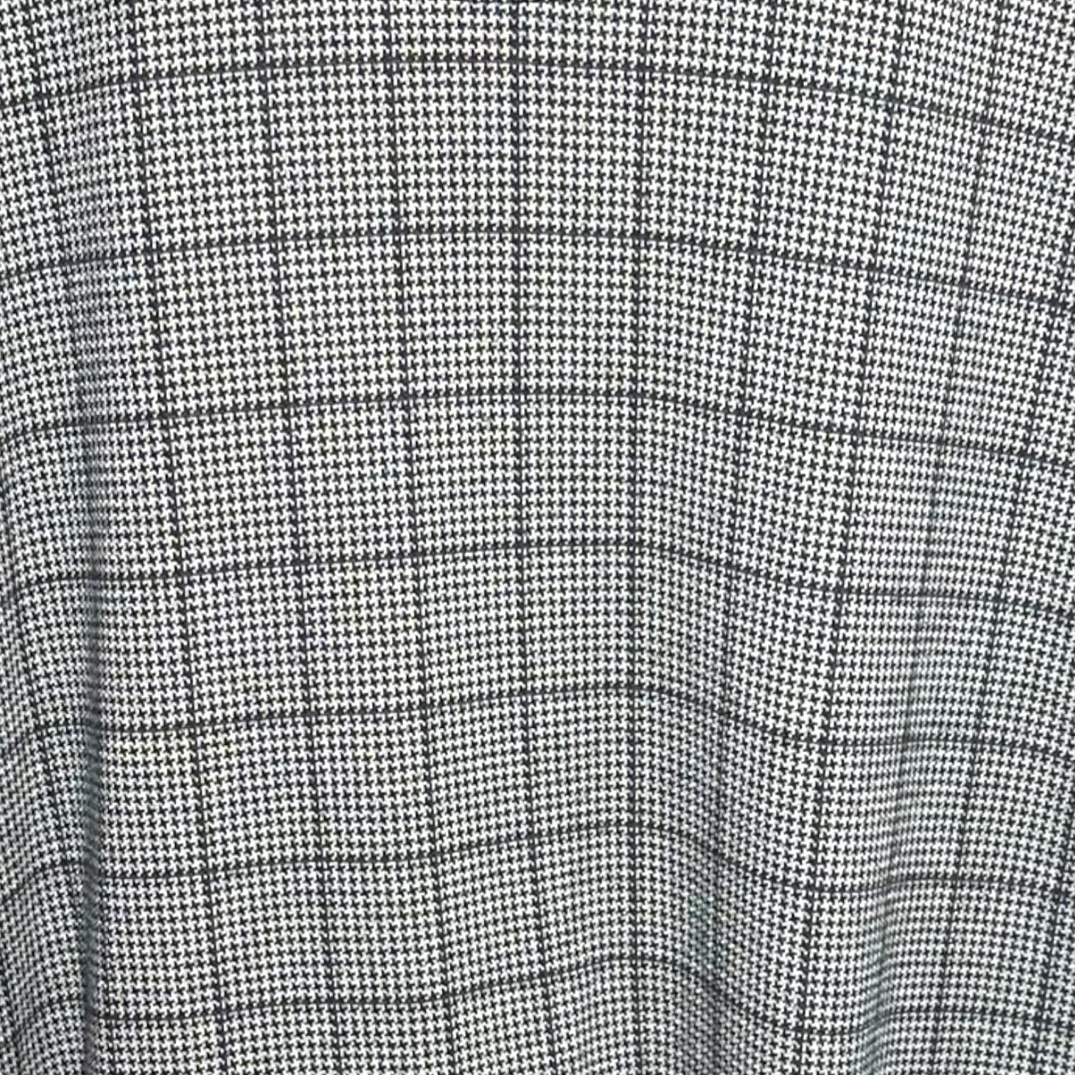 Harbor Bay Men's 2XLT Long Sleeve Polo Shirt Gray Houndstooth Big & Tall - Thumbnail 6