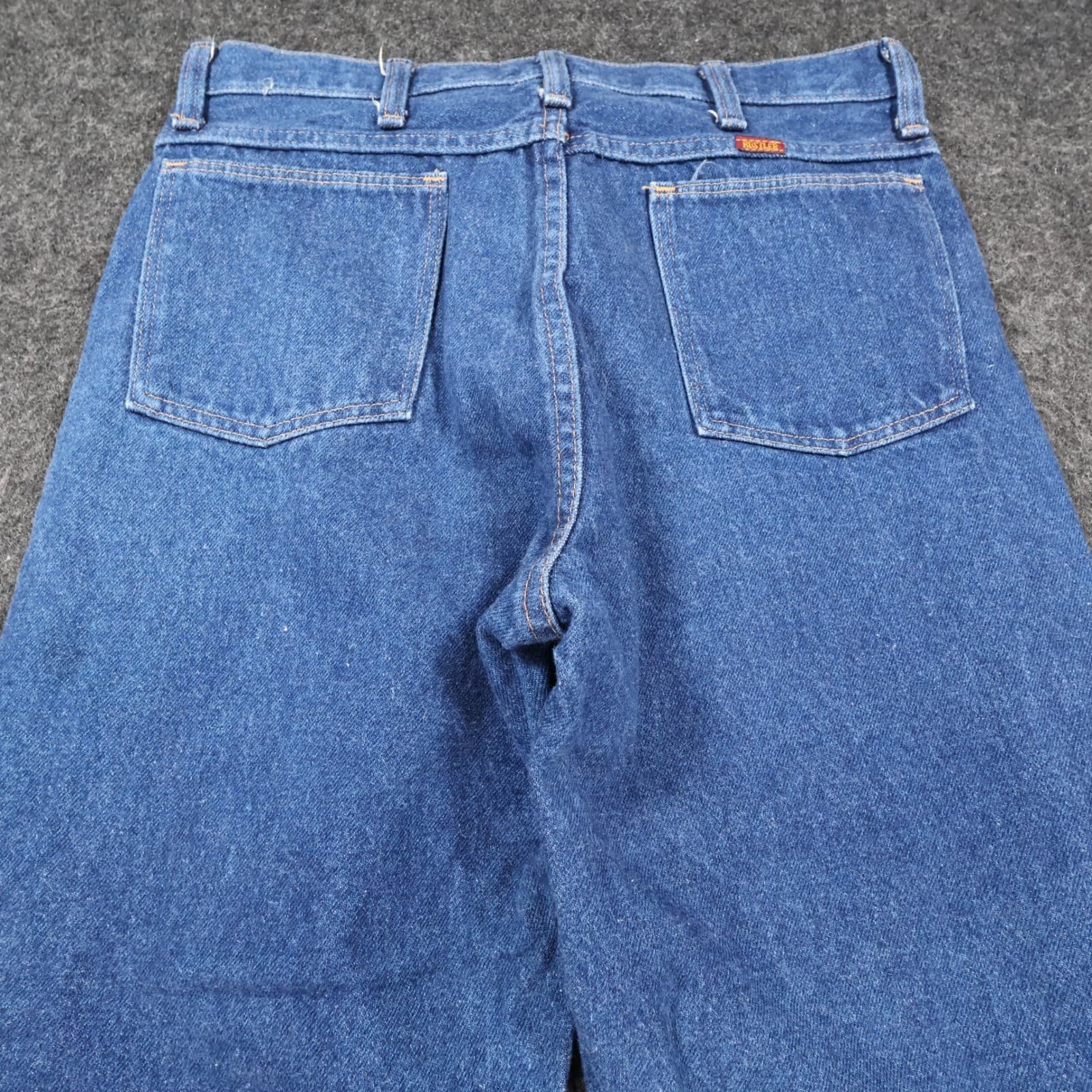 Rustler Straight Leg Jeans Mens 33x34 Blue 100% Cotton Regular Fit Vintage USA - Thumbnail 11