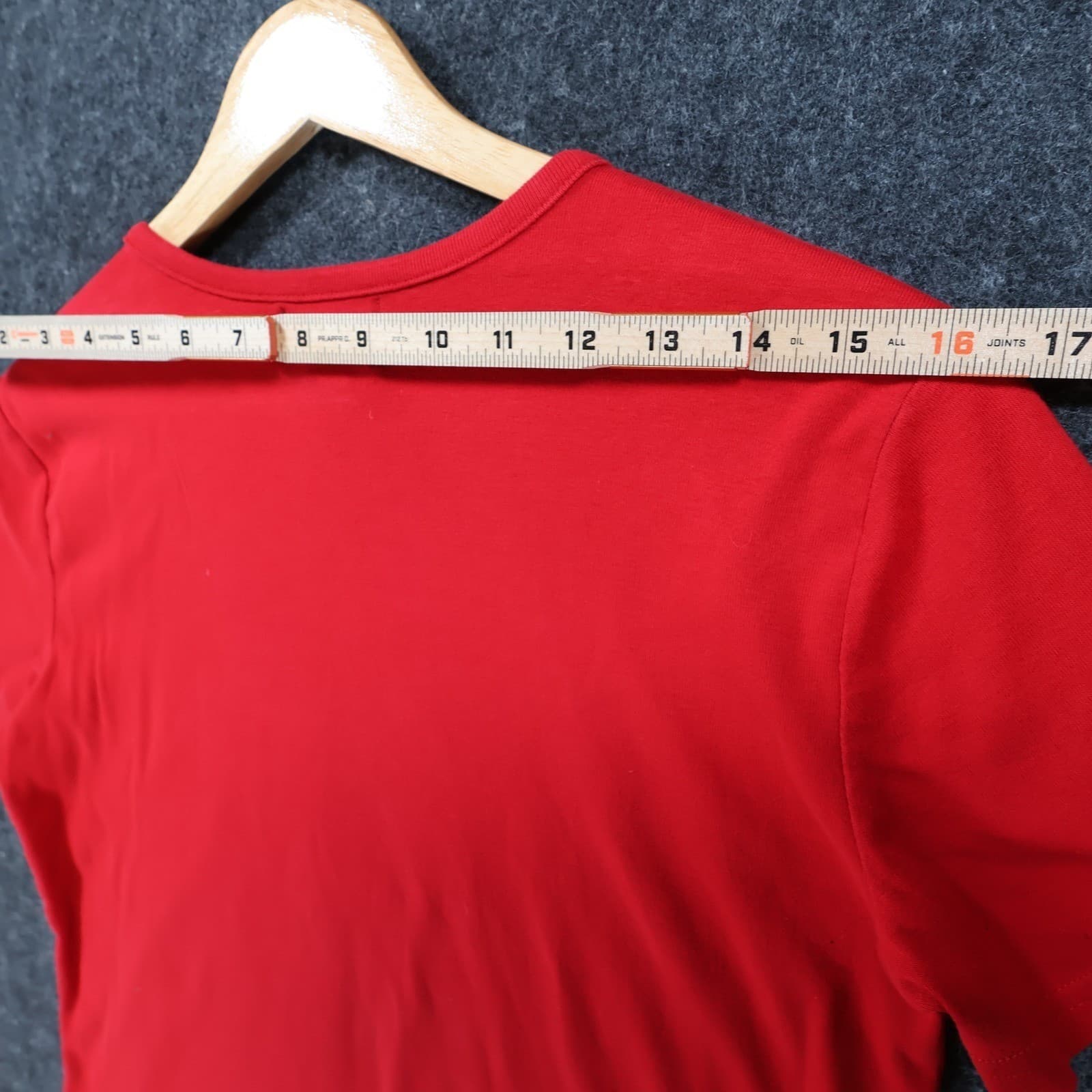Chaps Classics T-Shirt Womens Large Red Cotton Nautical Button Shoulder Tee - Thumbnail 6