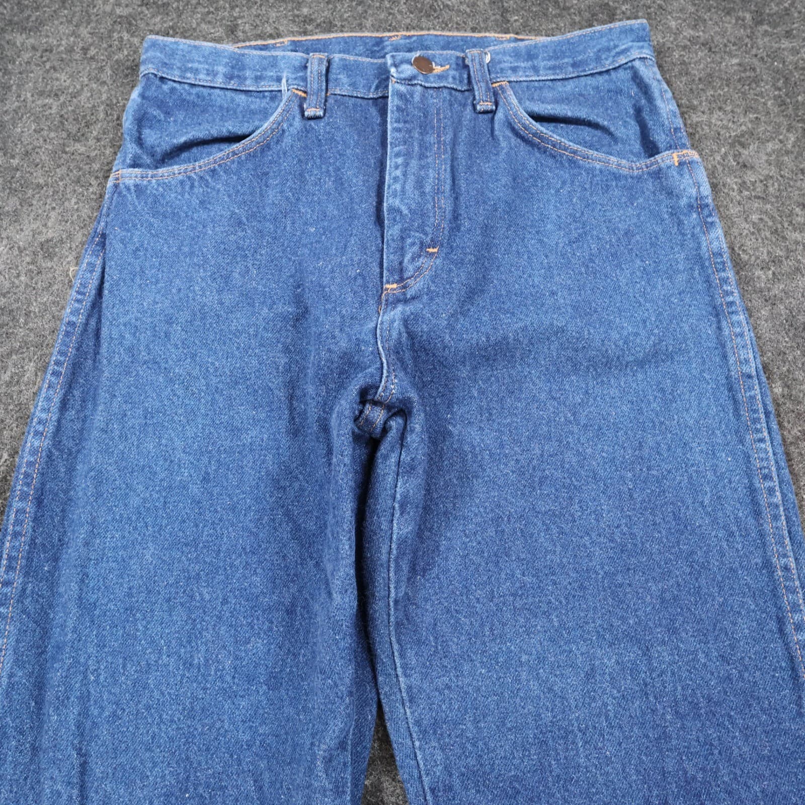Rustler Straight Leg Jeans Mens 33x34 Blue 100% Cotton Regular Fit Vintage USA - Thumbnail 10