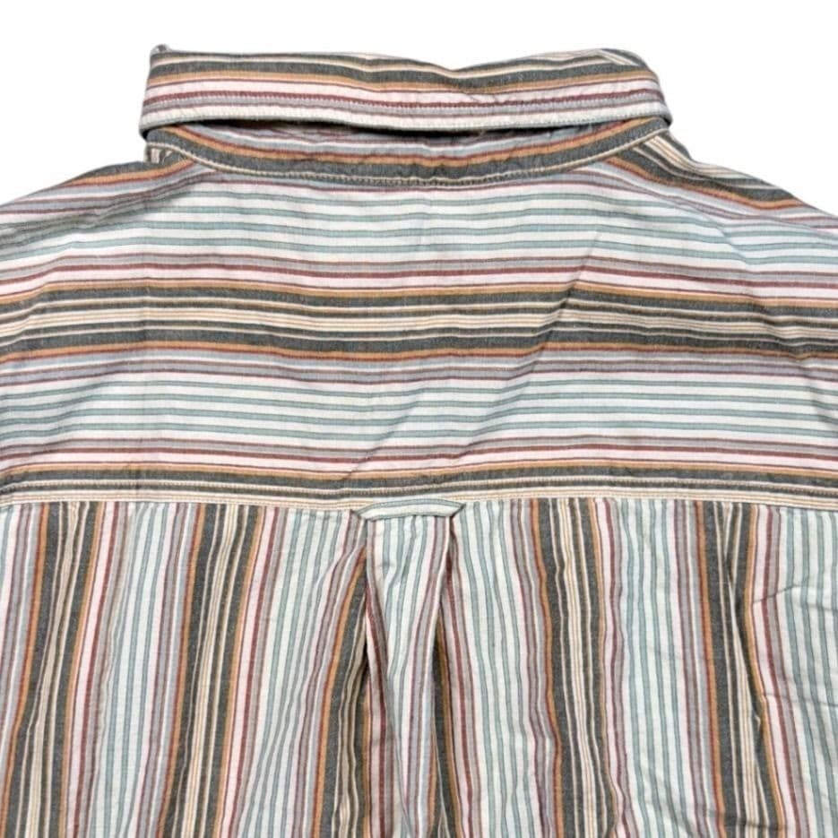 Vintage Woolrich Button Up Shirt Mens XL Multicolor Striped Long Sleeve - Thumbnail 5