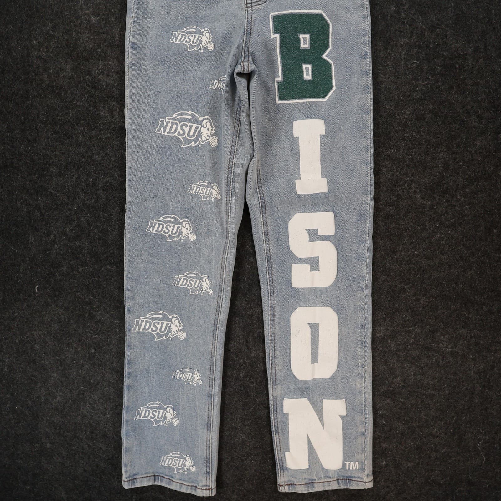 Gameday Social Jeans Womens 26 Blue Cotton NDSU Bison Straight Leg High Rise New - Thumbnail 9