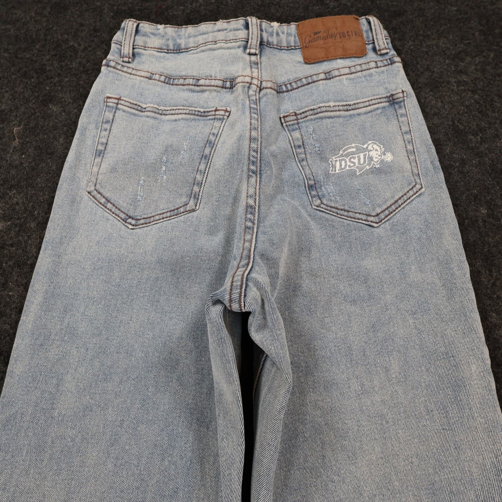 Gameday Social Jeans Womens 26 Blue Cotton NDSU Bison Straight Leg High Rise New - Thumbnail 12