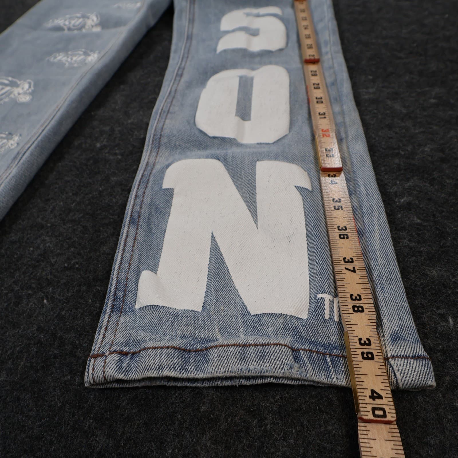 Gameday Social Jeans Womens 26 Blue Cotton NDSU Bison Straight Leg High Rise New - Thumbnail 3