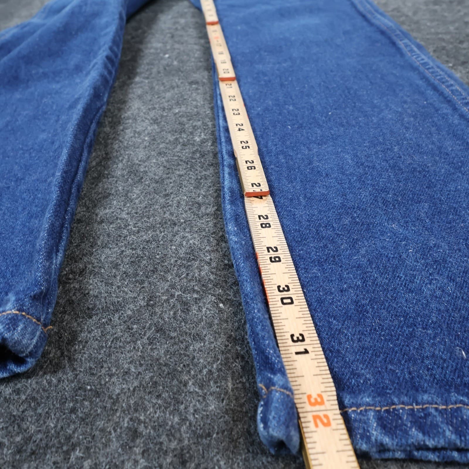 Rustler Straight Leg Jeans Mens 33x34 Blue 100% Cotton Regular Fit Vintage USA - Thumbnail 4