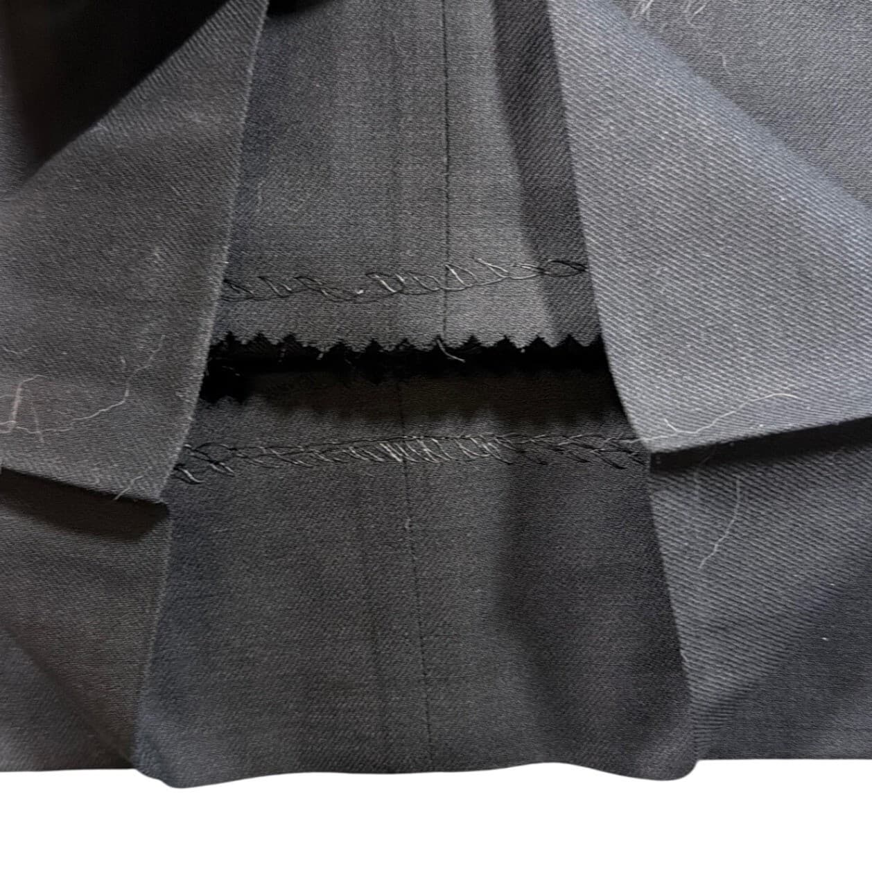 Irvine Park Dress Pants Men 44XL Black 100% Worsted Wool Pleated Front - Thumbnail 6