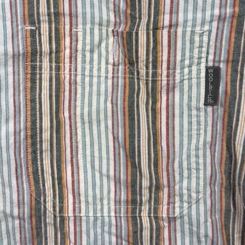 Vintage Woolrich Button Up Shirt Mens XL Multicolor Striped Long Sleeve - Thumbnail 6