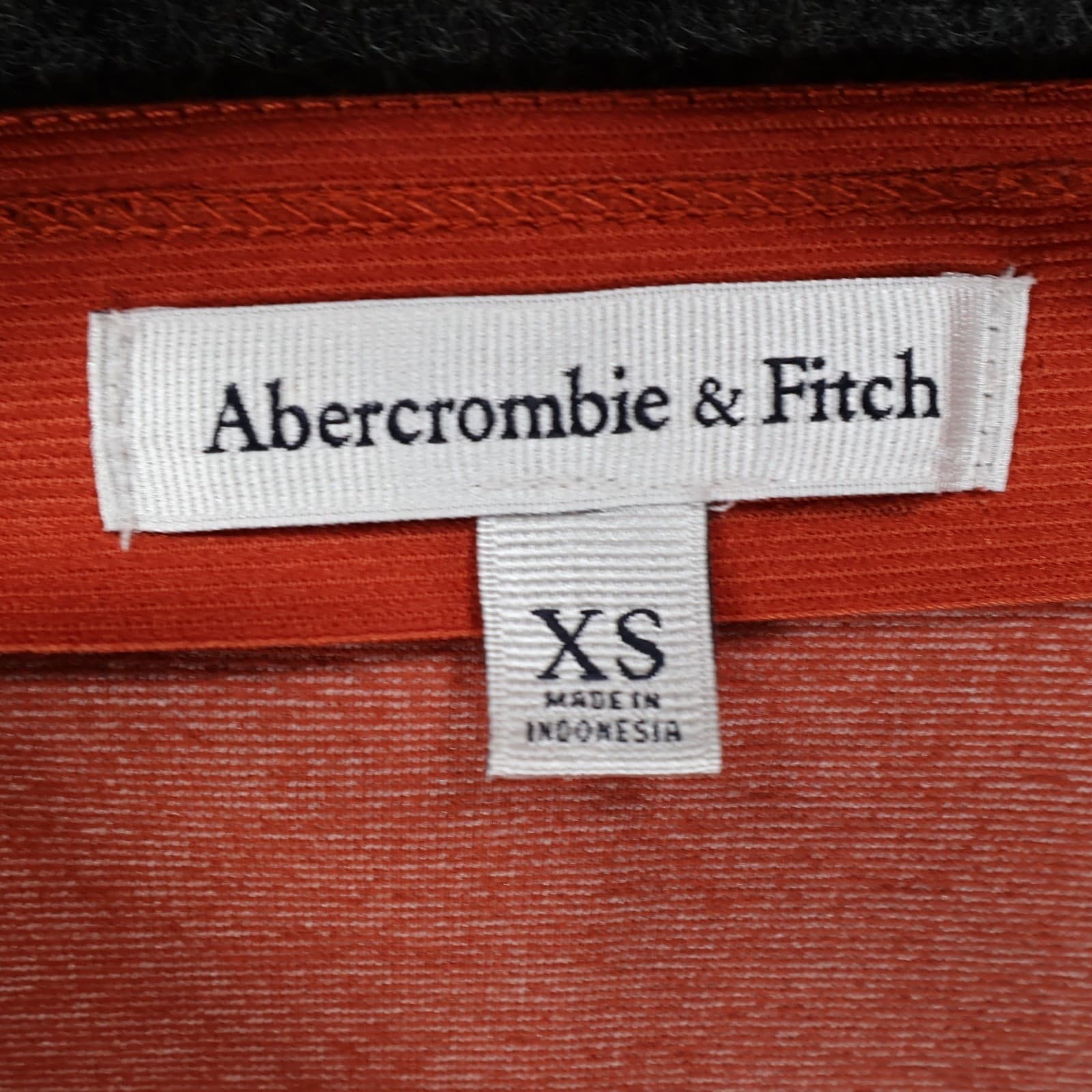 Abercrombie & Fitch Mini Skirt Womens XS Orange Cotton Blend Wrap Front Slim - Thumbnail 6
