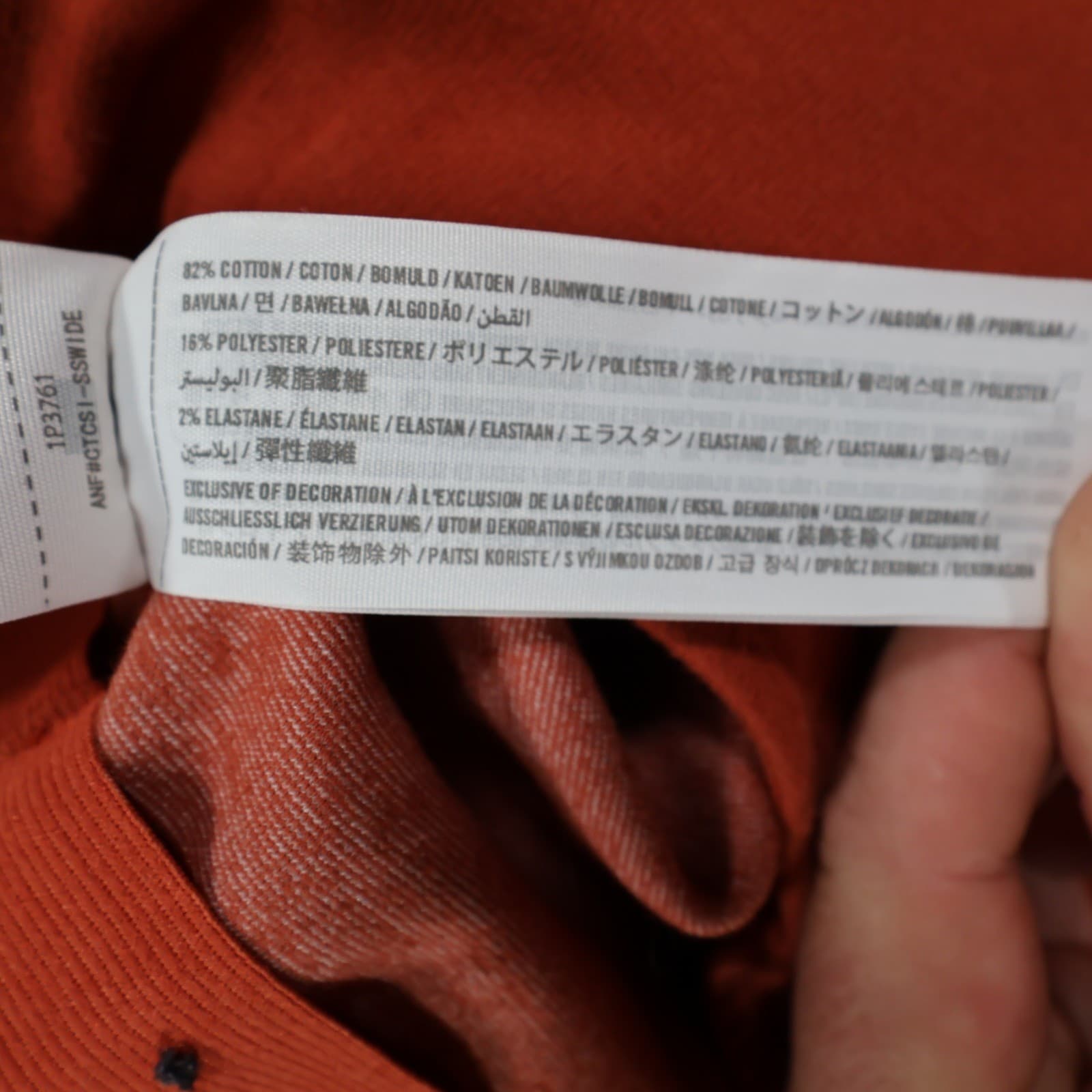 Abercrombie & Fitch Mini Skirt Womens XS Orange Cotton Blend Wrap Front Slim - Thumbnail 7