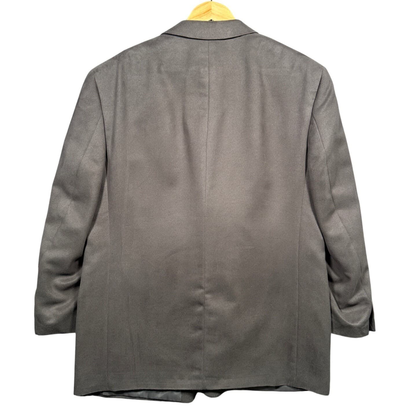 Jeffrey Banks SupraSuede Grey 3-Button Blazer Sport Coat Mens Size 44S - Thumbnail 3