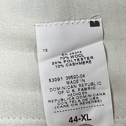 Irvine Park Mens Size 44 Wool Cashmere Blend Pleated Dress Pants Tan 42x33.5 - Thumbnail 6
