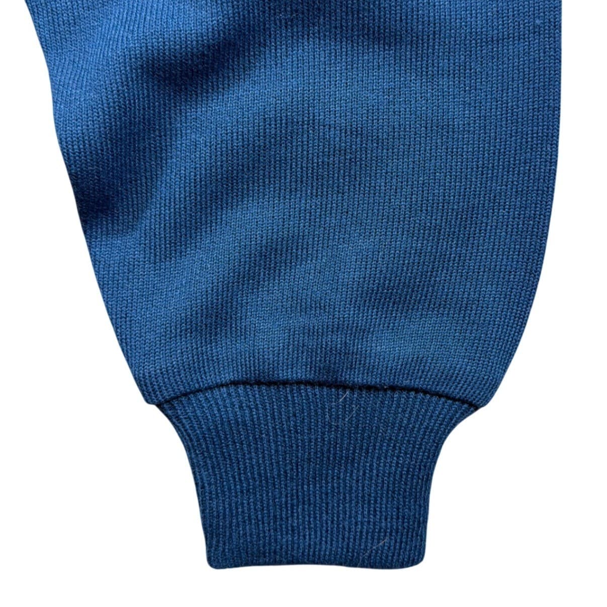 Coleman Pullover Sweater Mens Large Blue Excellent Henley Ribbed Knit - Thumbnail 4