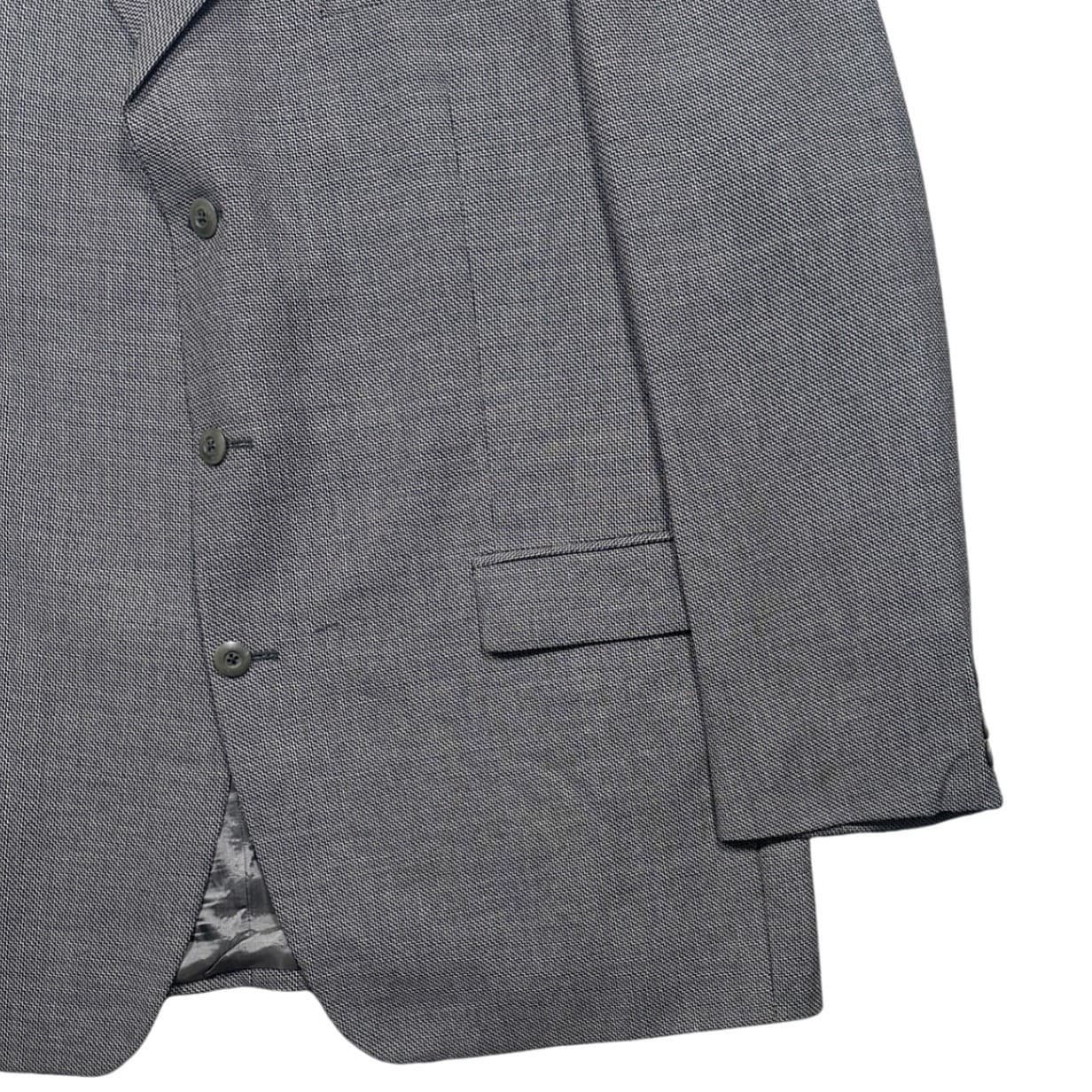 Carlo Mandrone Mens Grey 100% Pure New Wool 3-Button Blazer Sport Coat 48R - Thumbnail 5