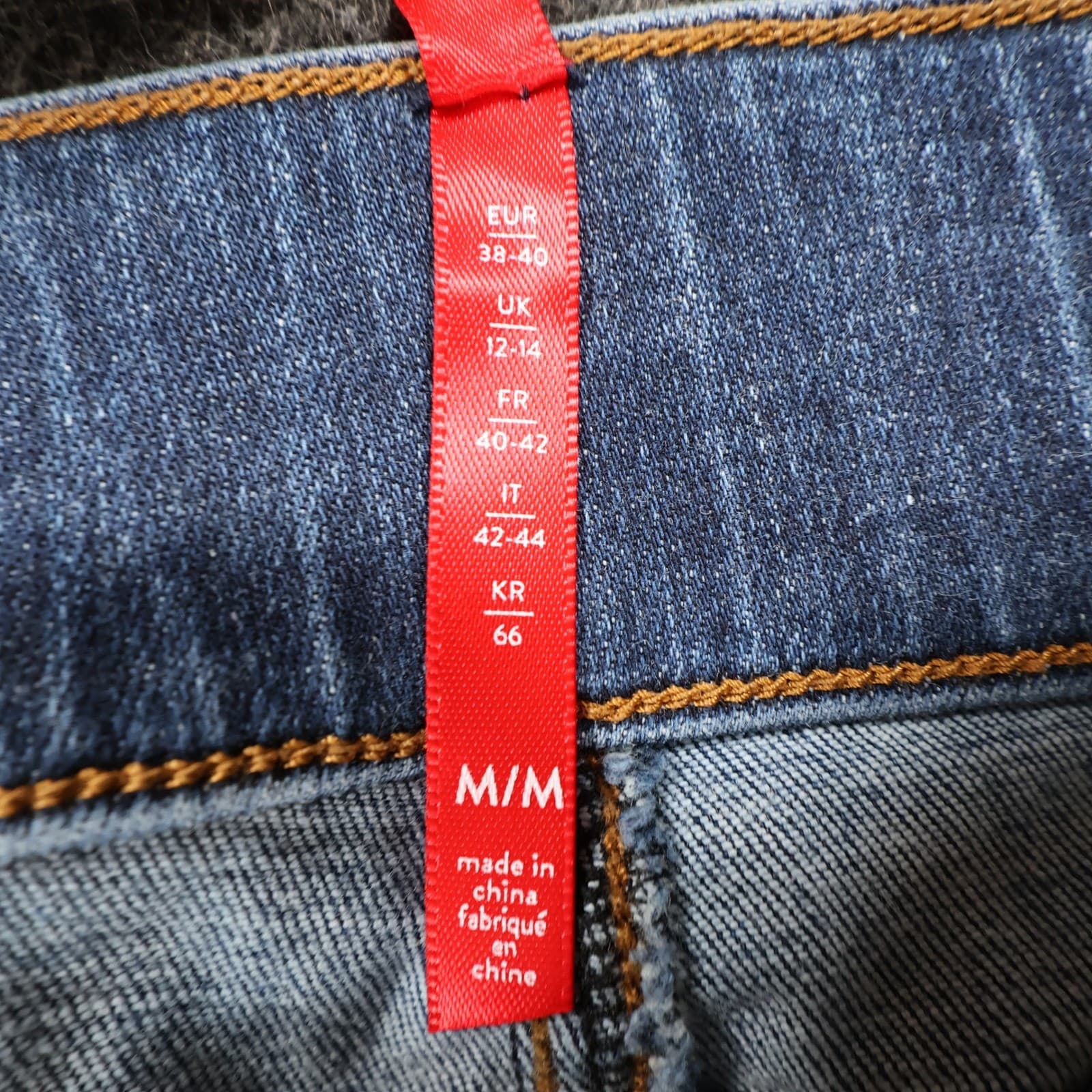 Spanx Jean-ish Leggings Womens Medium Cotton Blend Skinny Distressed Raw Hem - Thumbnail 7