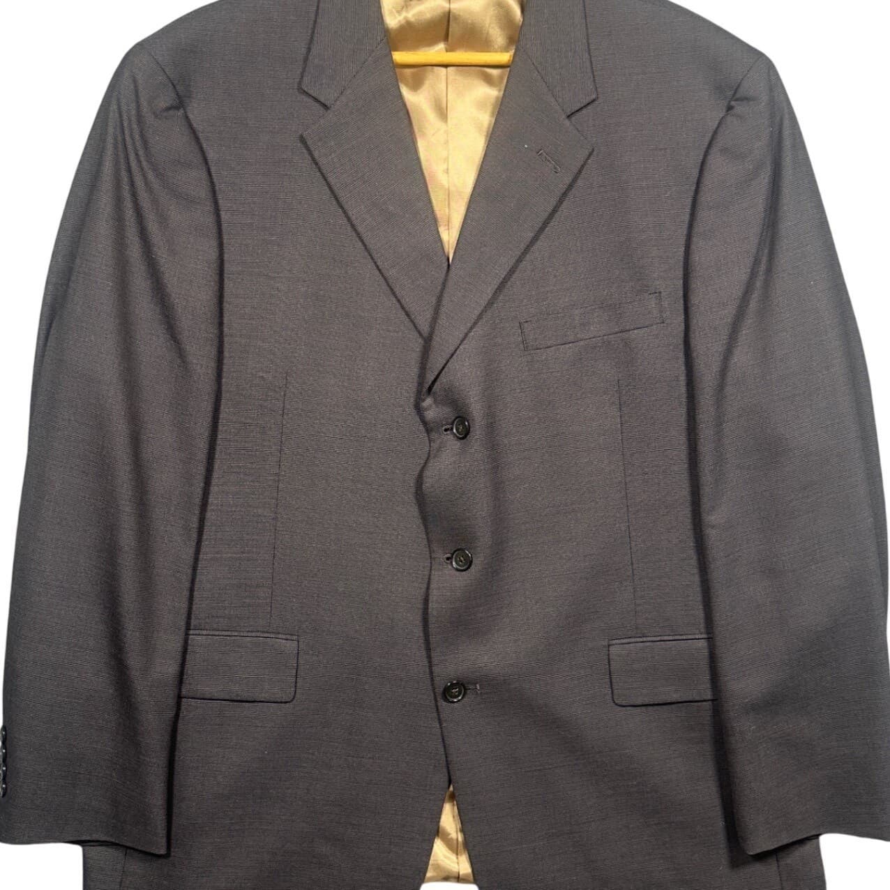 Austin Reed Mens 50R Blazer Charcoal Grey 3-Button Sport Coat - Thumbnail 5