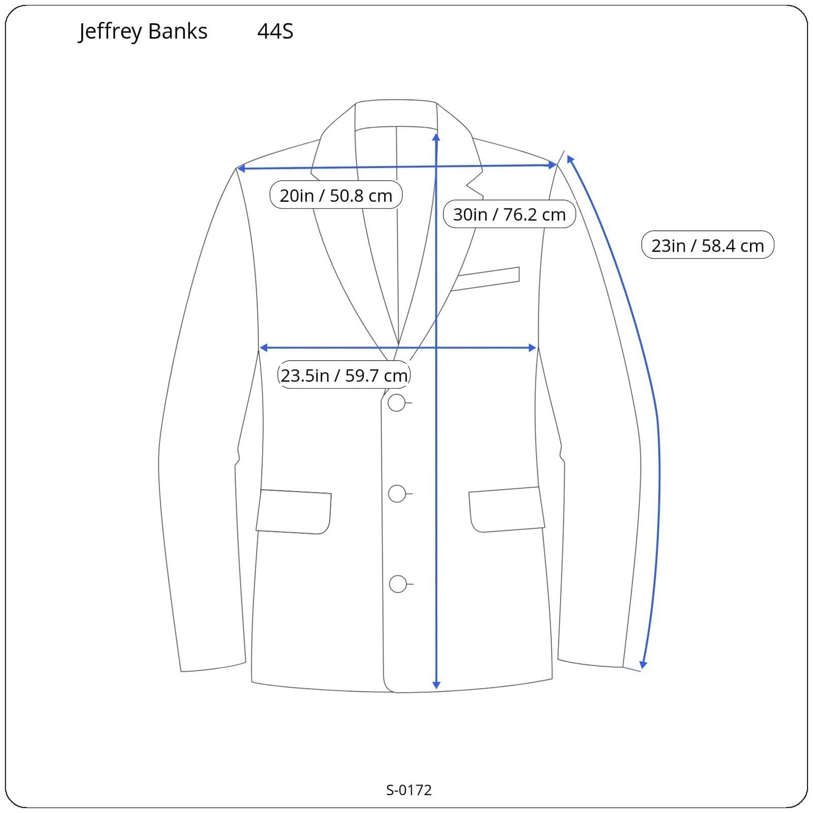 Jeffrey Banks SupraSuede Grey 3-Button Blazer Sport Coat Mens Size 44S - Thumbnail 9