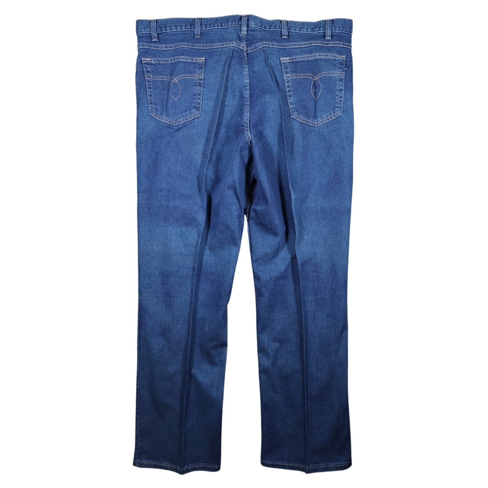 Towncraft Denim Jeans Mens 44x32 Blue Excellent Vintage Made in USA Straight Leg - Thumbnail 2