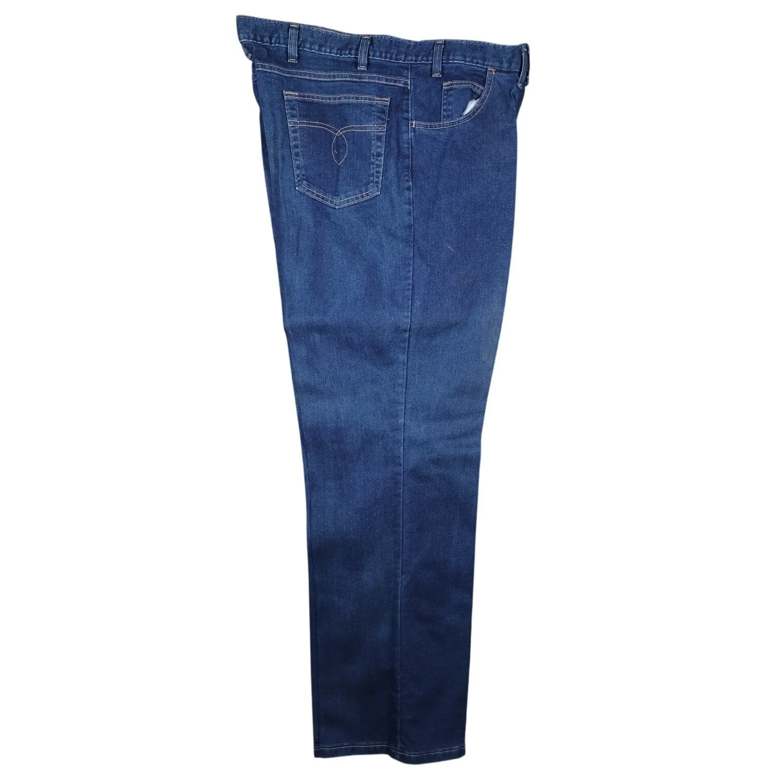 Towncraft Denim Jeans Mens 44x32 Blue Excellent Vintage Made in USA Straight Leg - Thumbnail 3