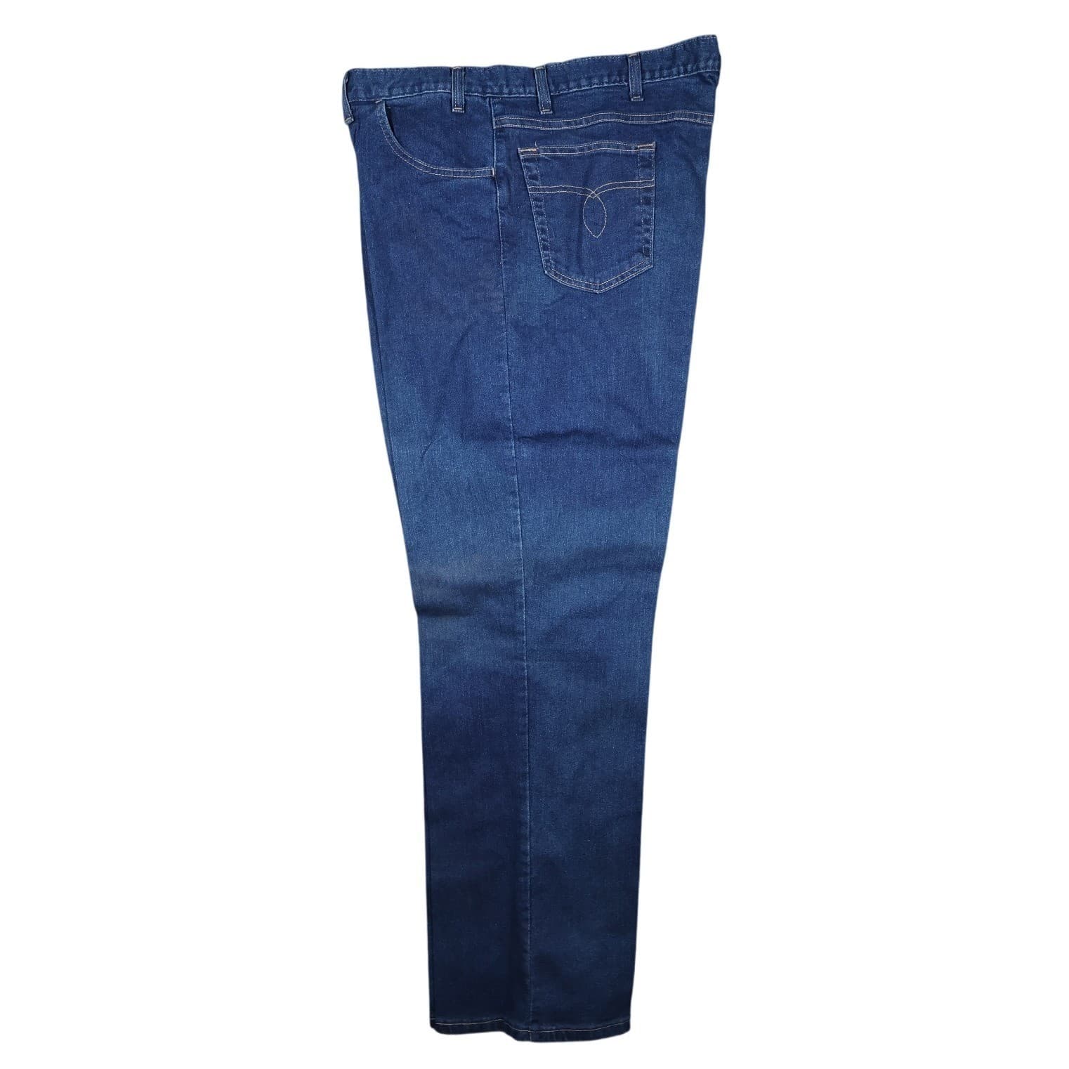 Towncraft Denim Jeans Mens 44x32 Blue Excellent Vintage Made in USA Straight Leg - Thumbnail 4