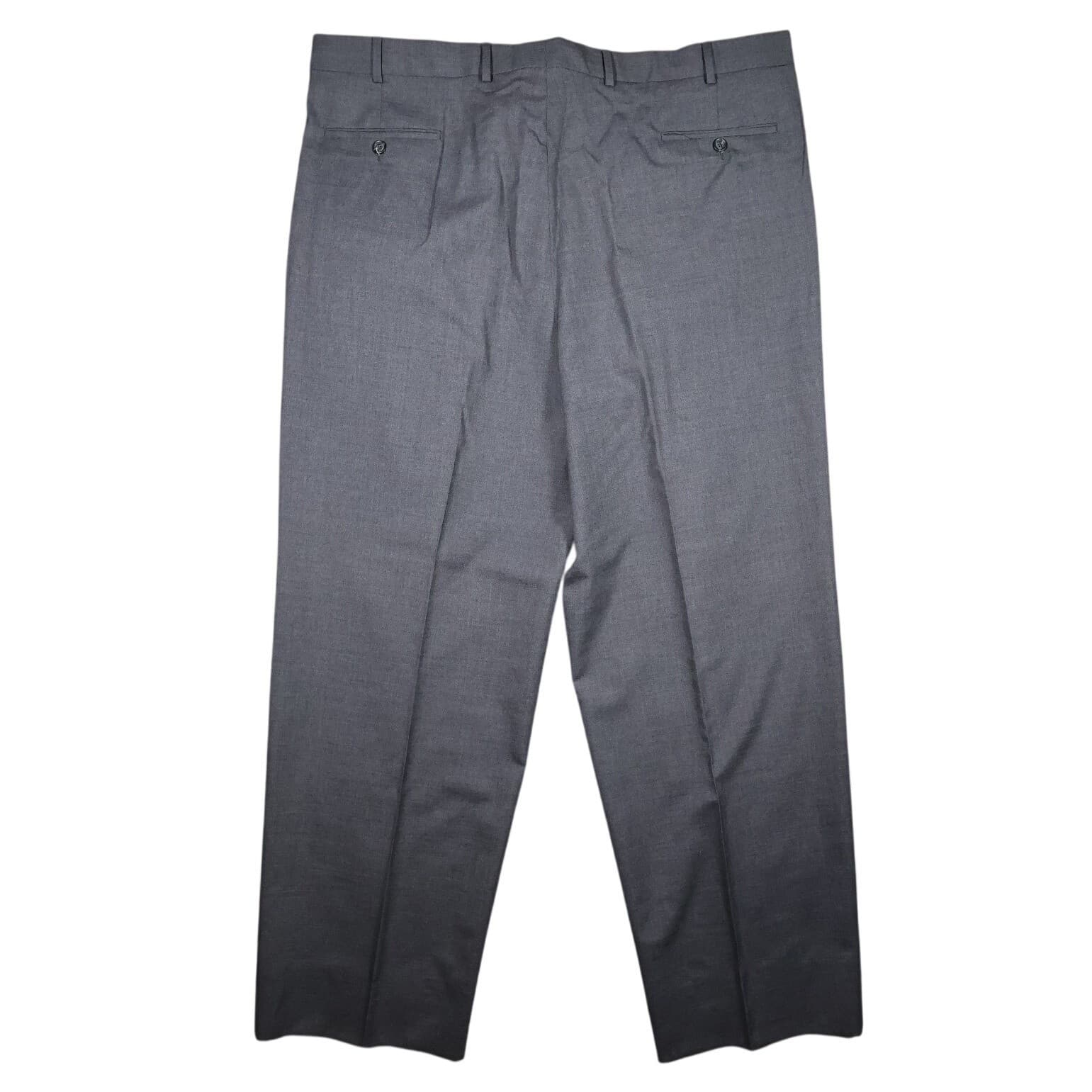 Paul Fredrick Dress Pants Mens 44 Gray Wool Blend Pleated - Thumbnail 5