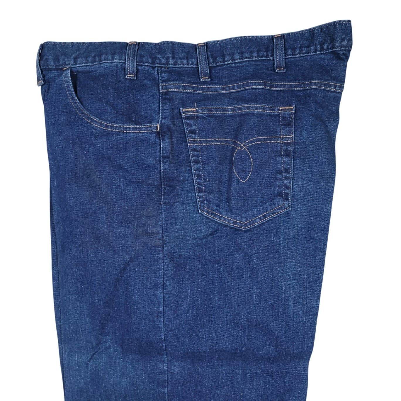 Towncraft Denim Jeans Mens 44x32 Blue Excellent Vintage Made in USA Straight Leg - Thumbnail 6