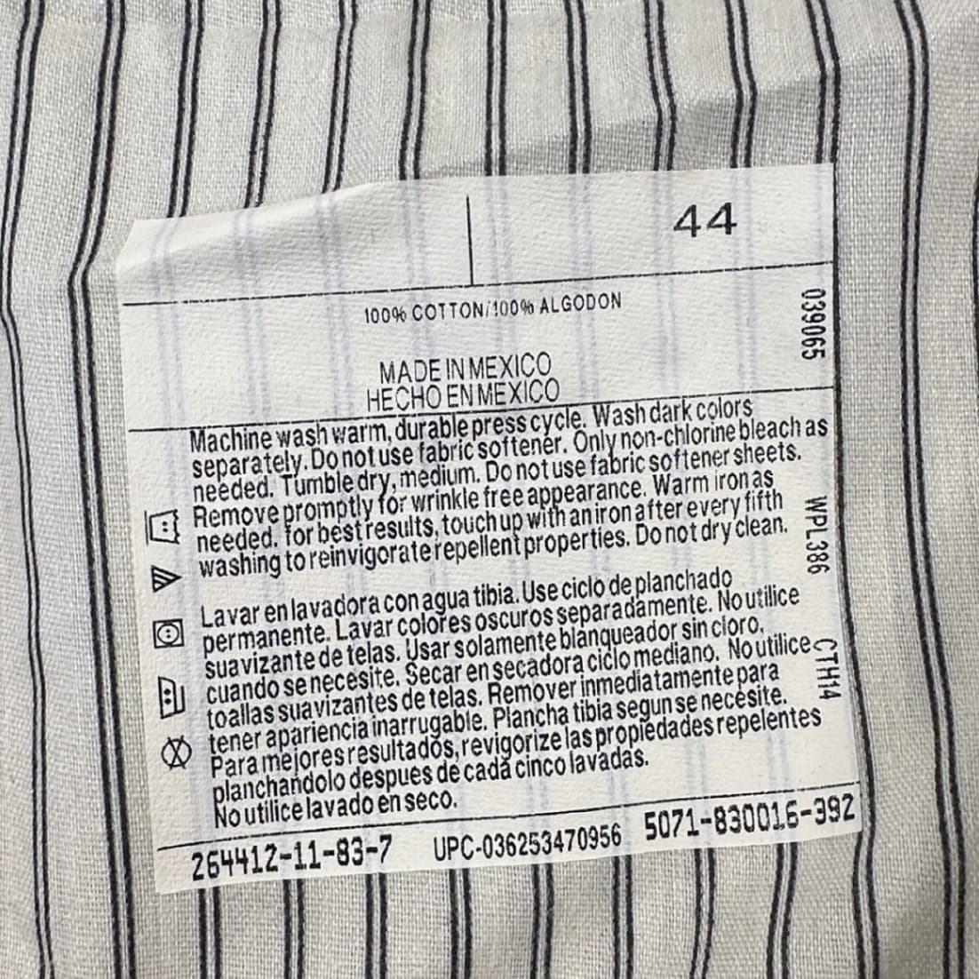 St Johns Bay Chinos Mens Size 44 Navy Blue Relaxed Fit Pleated Pants 43x32 - Thumbnail 6