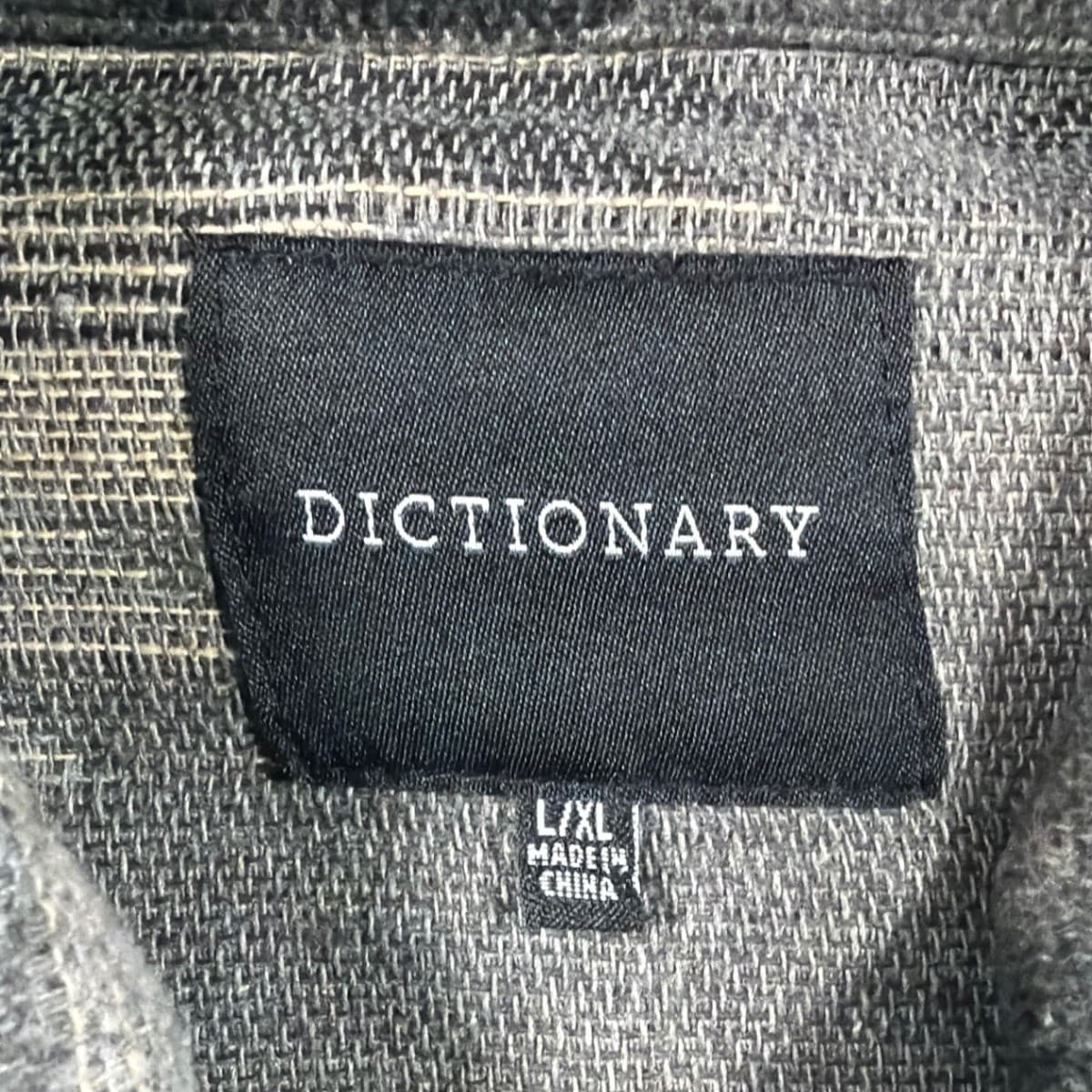 Dictionary Shacket Mens L/XL Gray Excellent Aztec Southwestern Pattern - Thumbnail 6