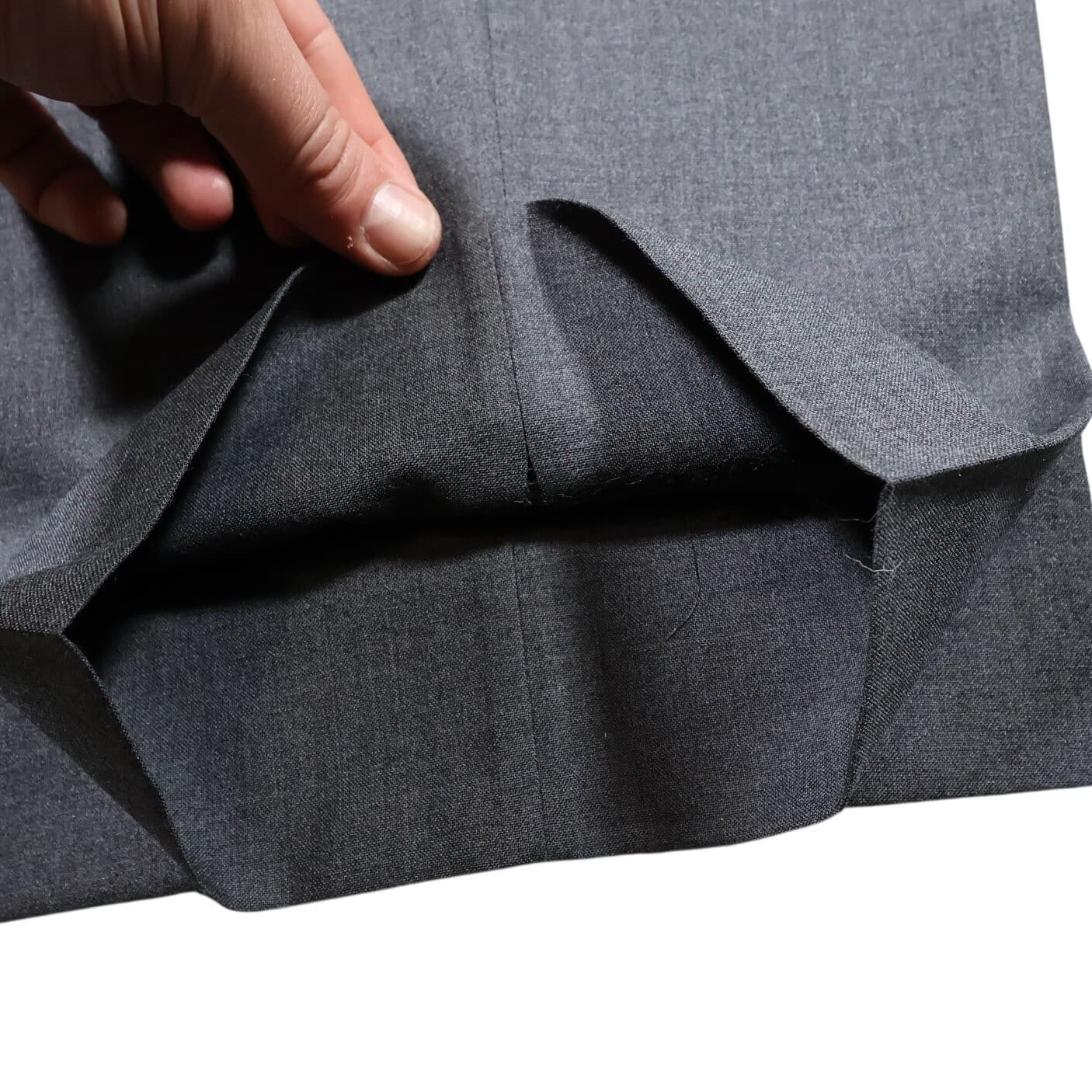 Paul Fredrick Dress Pants Mens 44 Gray Wool Blend Pleated - Thumbnail 6