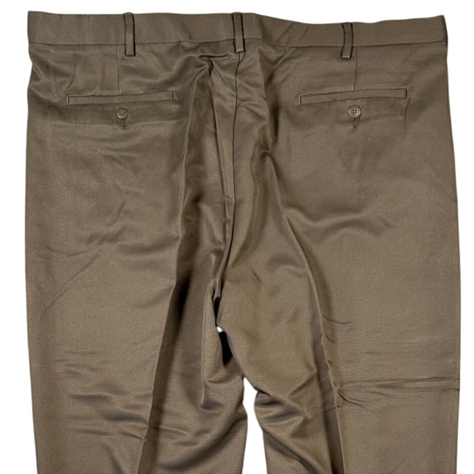 Savane Pleated Dress Pants Mens Size 44 Brown 43x32.5 - Thumbnail 4