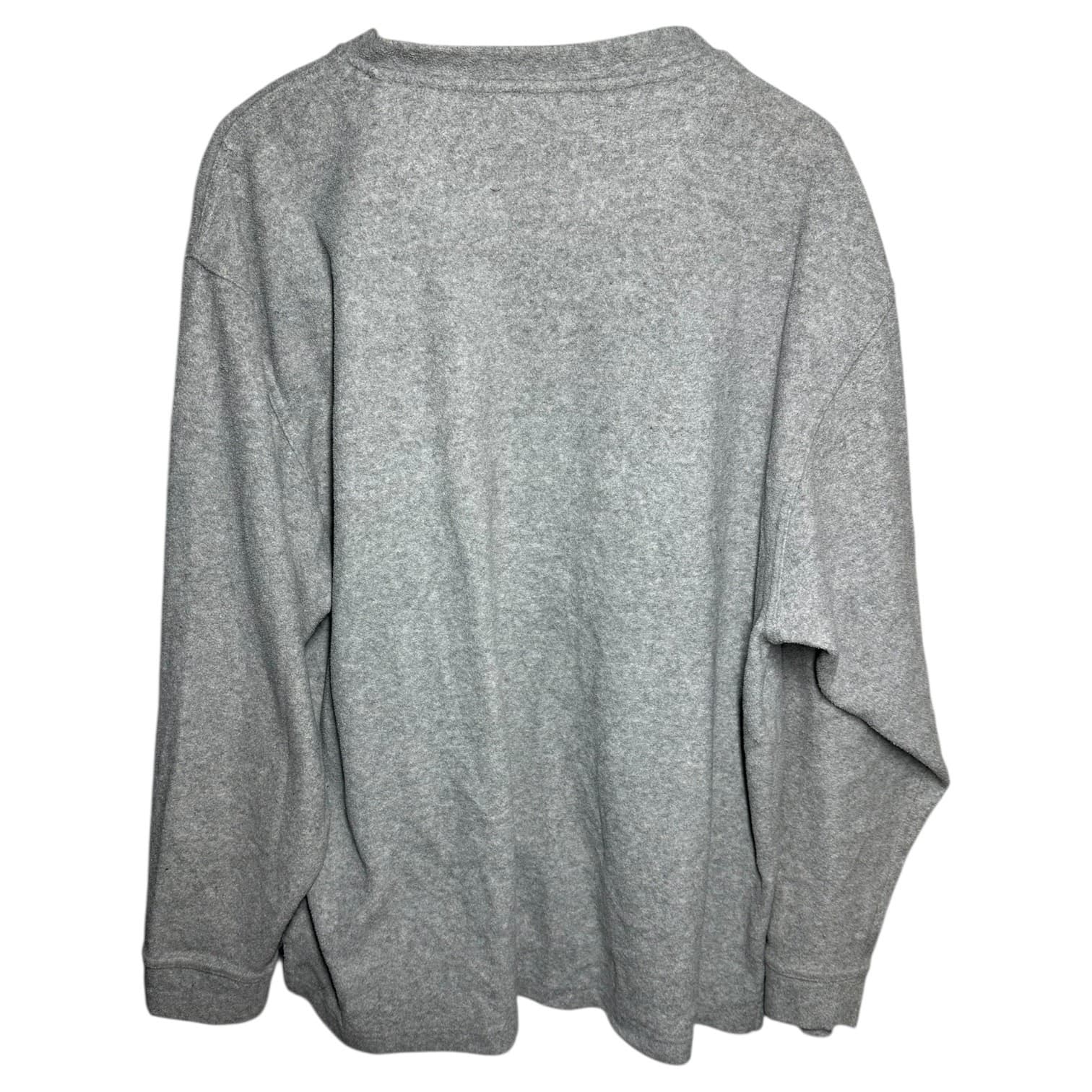 Geoffrey Beene Size XL Men's Grey V-Neck Lounge Sleep Shirt Long Sleeve Top - Thumbnail 5
