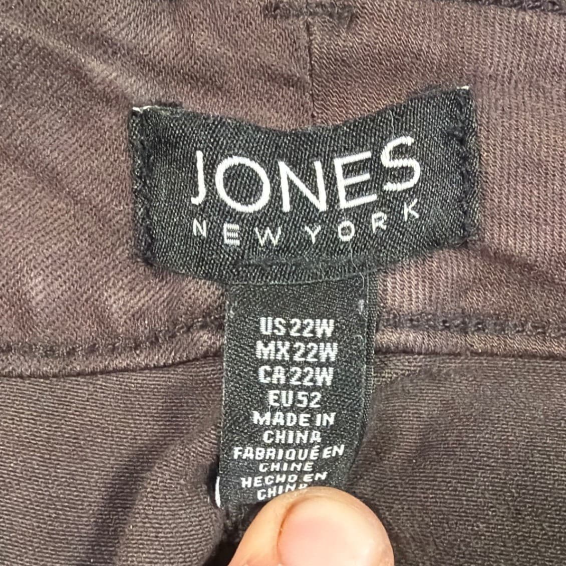 Jones New York Lexington Straight Women 22W Brown Excellent Lyocell Blend Pants - Thumbnail 7