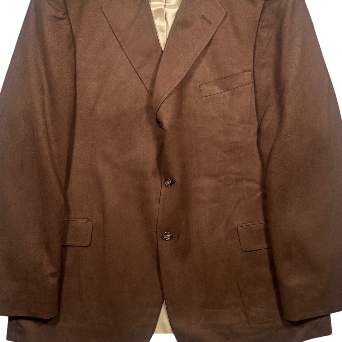 Norm Thompson Mens 48R Brown 3-Button Blazer Sport Coat Classic Professional - Thumbnail 5