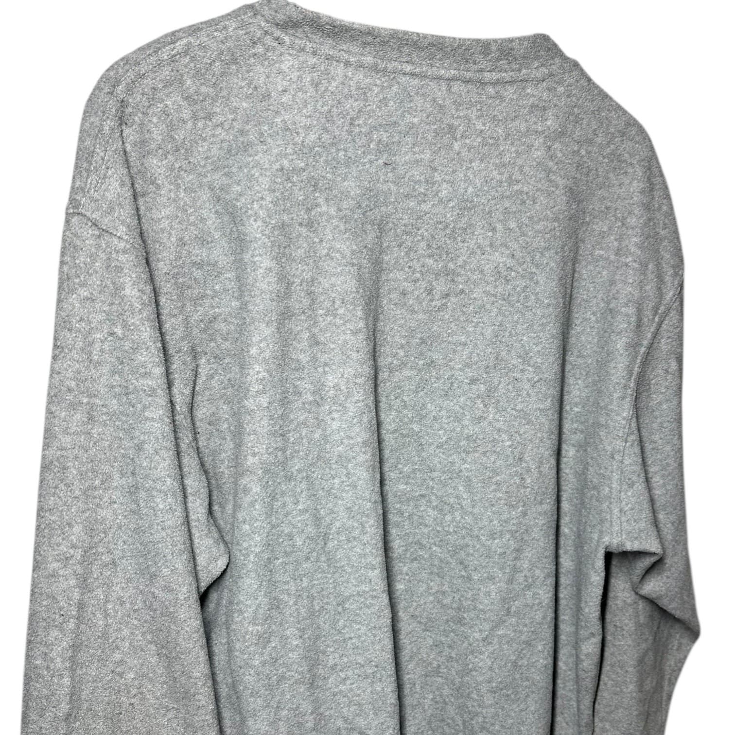 Geoffrey Beene Size XL Men's Grey V-Neck Lounge Sleep Shirt Long Sleeve Top - Thumbnail 6