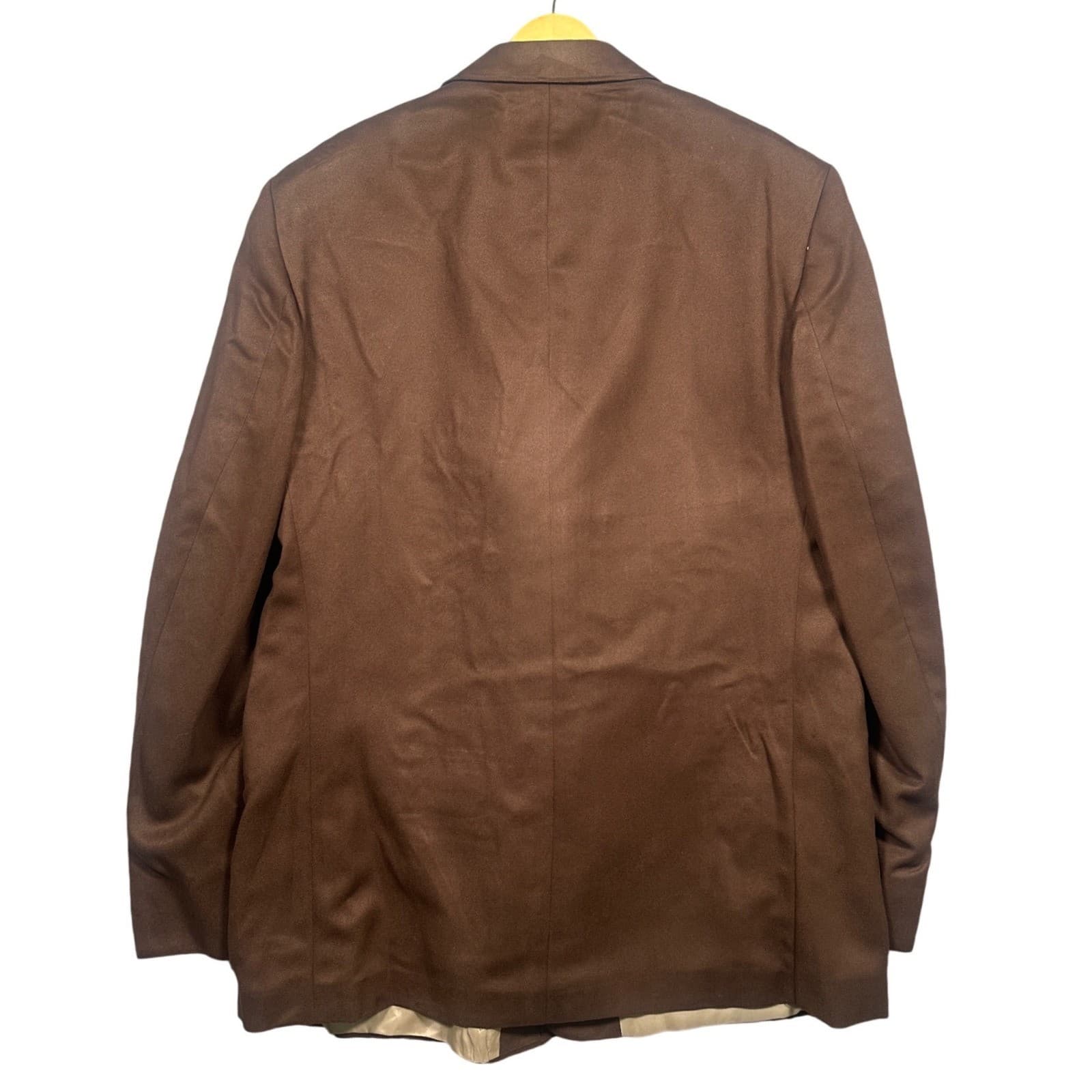 Norm Thompson Mens 48R Brown 3-Button Blazer Sport Coat Classic Professional - Thumbnail 2